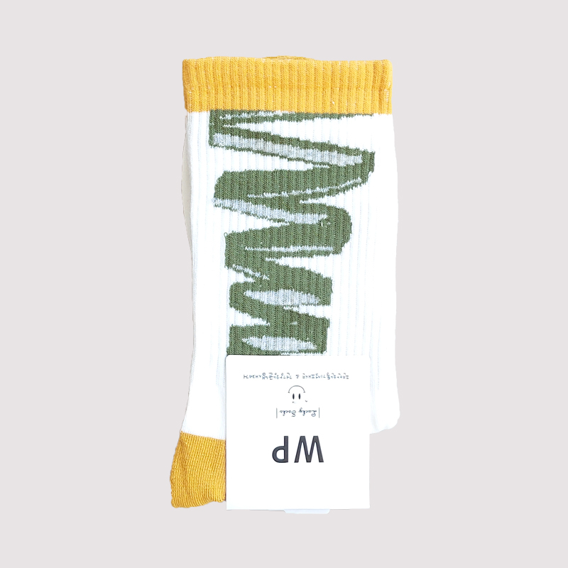 جوراب ساقدار زنانه طرح اعداد و حروف - طرح 5