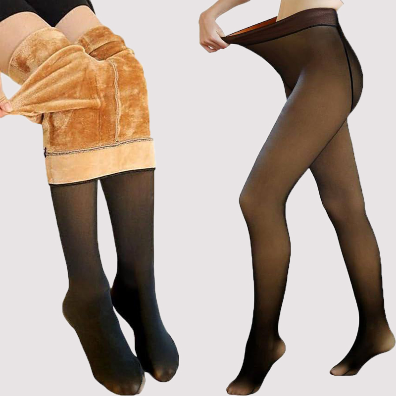 جوراب شلواری زنانه زمستانه داخل شنل سه بعدی