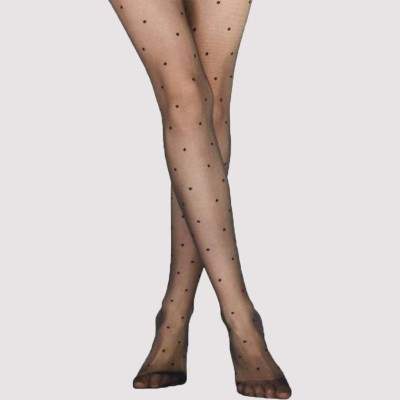 جوراب شلواری شیشه ای خالدار ریز