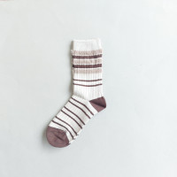 جوراب ساقدار زنانه طرحدار سبز ترکیبی موهر کرم قهوه 