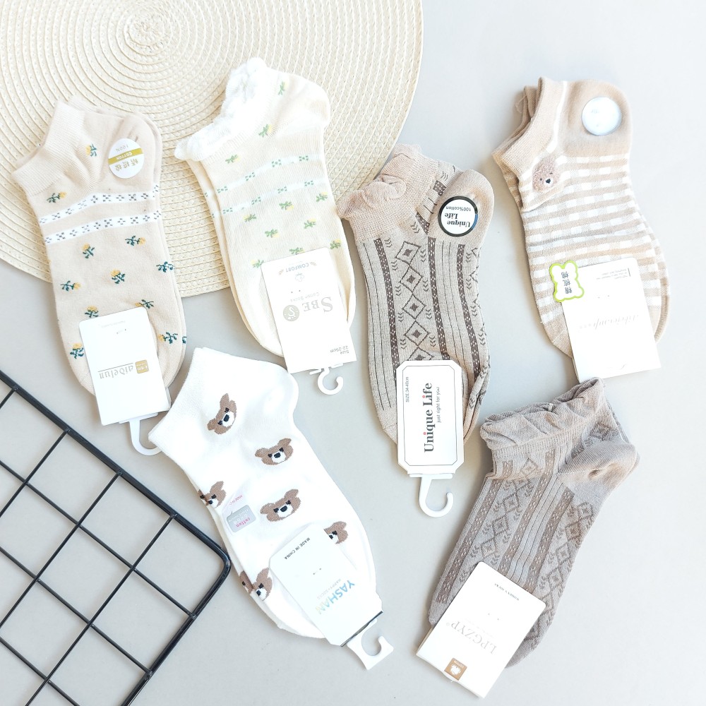 جوراب مچی زنانه خرسی متنوع طرحدار