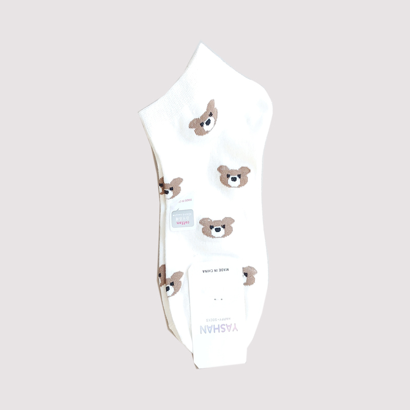 جوراب مچی زنانه خرسی متنوع طرحدار - طرح5