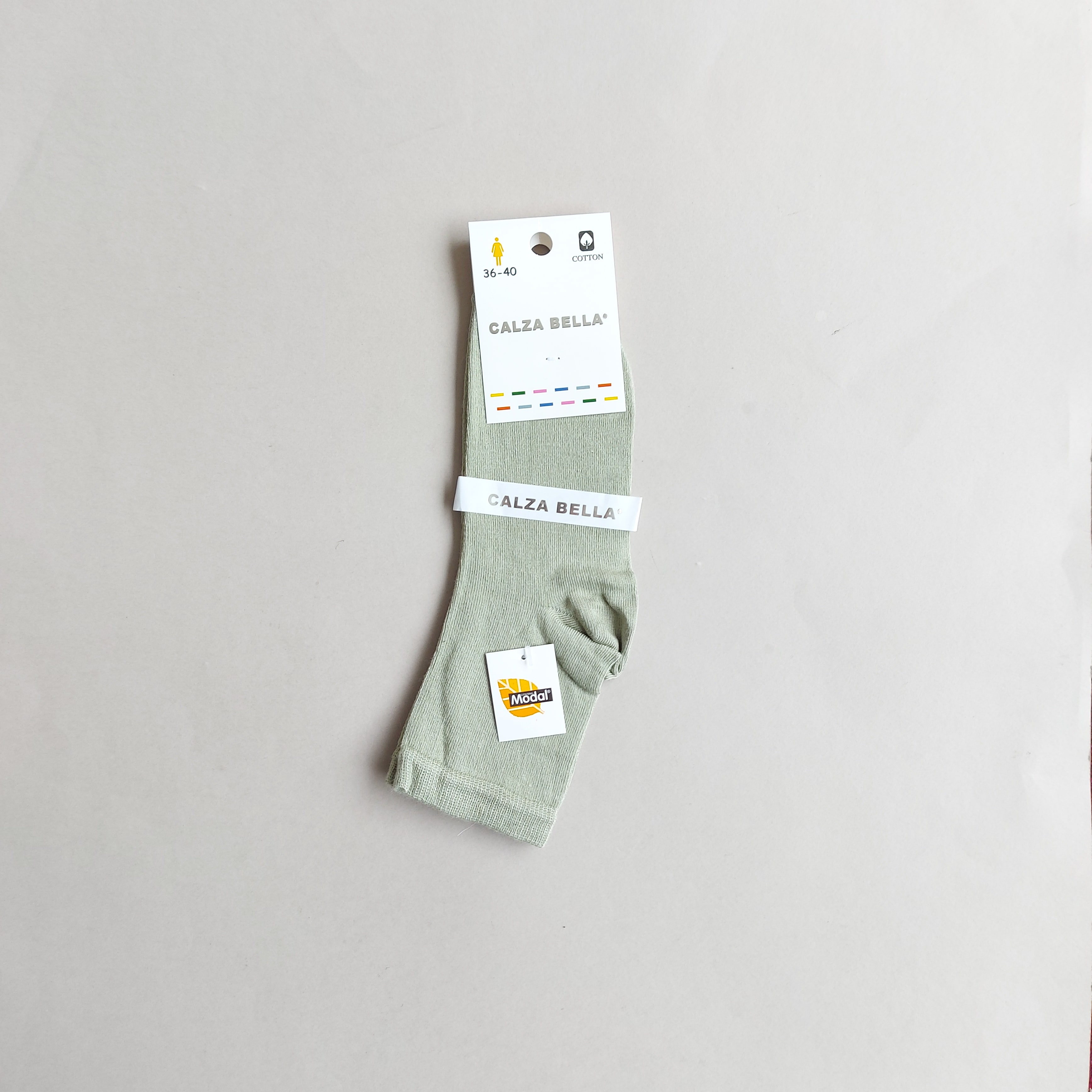 جوراب نیم ساق گیاهی مودال Calza Bella