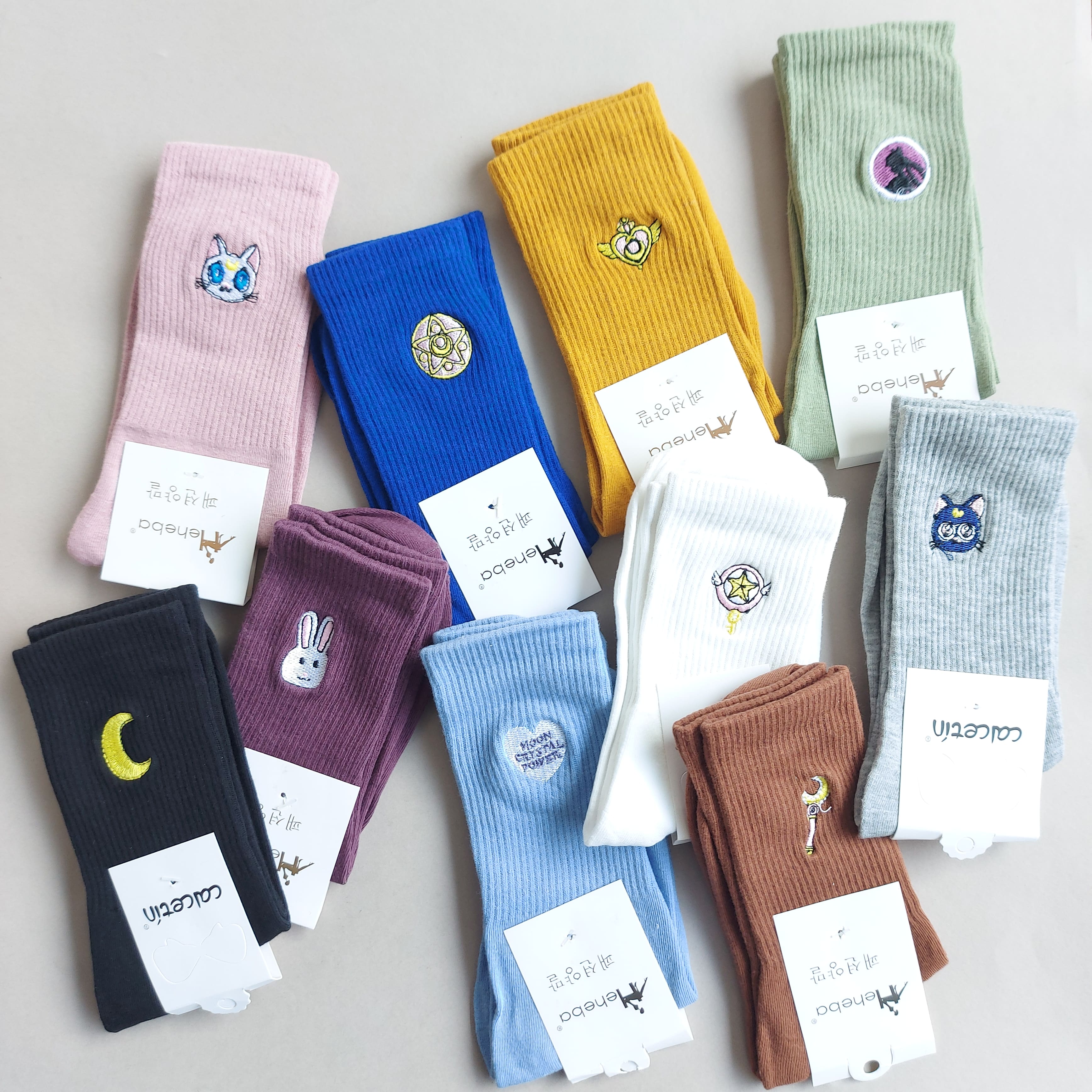 جوراب ساقدار زنانه گلدوزی شده ساق کبریتی