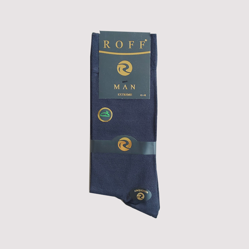 جوراب کلاسیک مردانه گیاهی بامبو عطریRoff