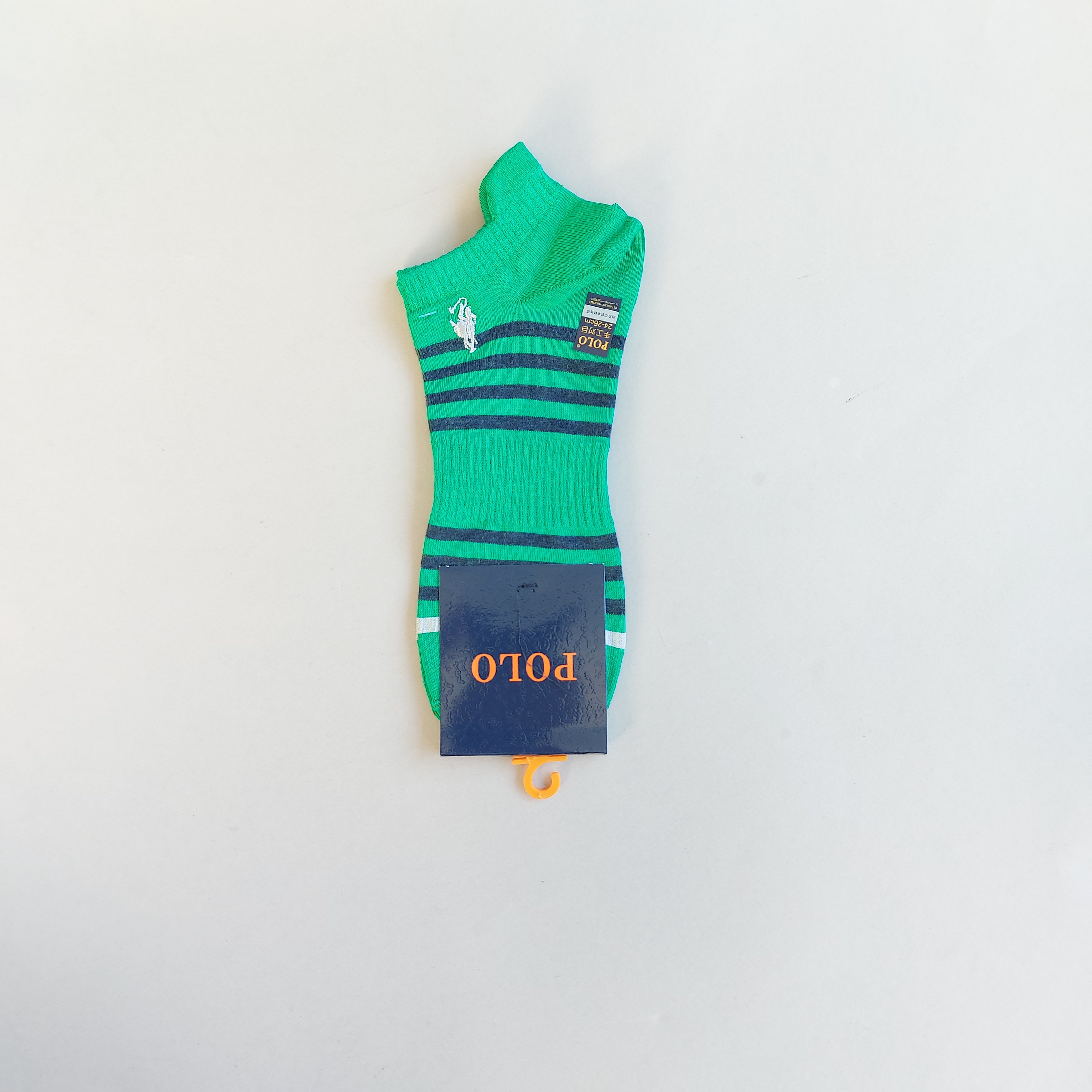 جوراب زیر قوزک مردانه سه پاشنه گلدوزی شده Polo