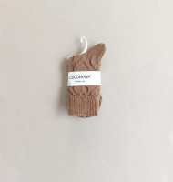 جوراب ساقدار پشمی زنانه طرح مارپیچ Coco