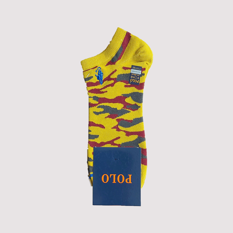 جوراب زیر قوزک مردانه گلدوزی شده چریکی polo