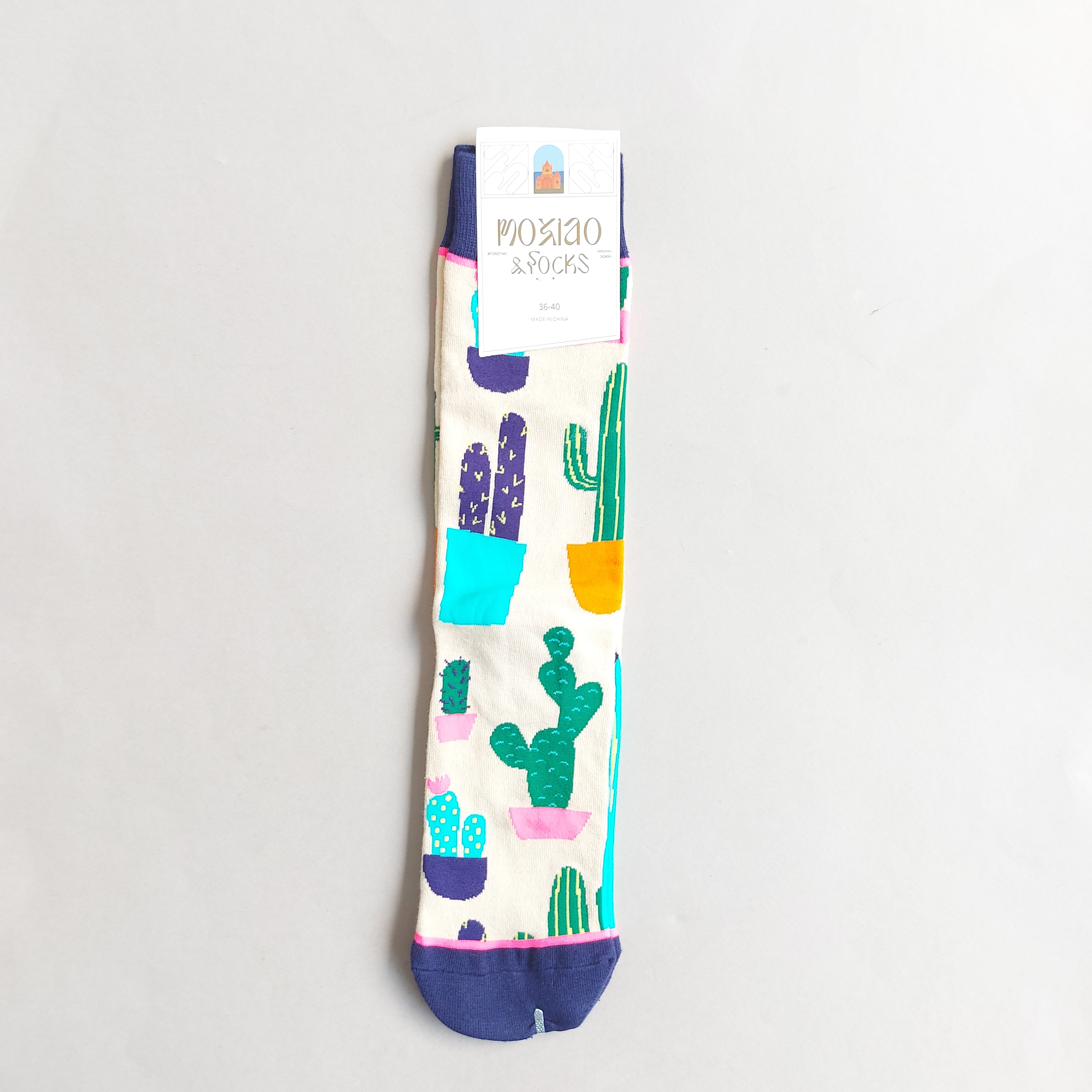 جوراب ساقدار زنانه طرحدار نقاشی هنری کالکشن 08