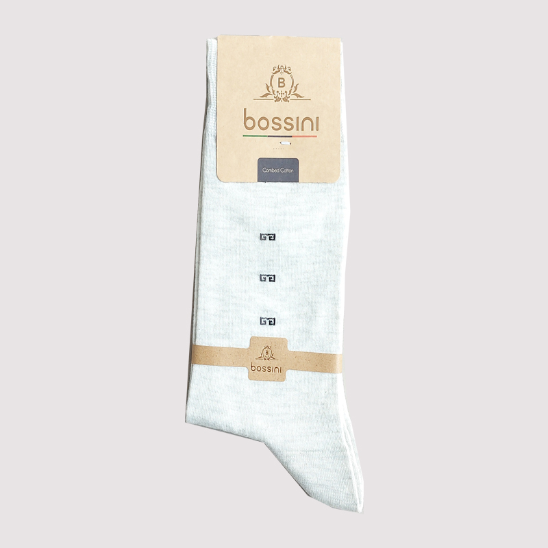 جوراب کلاسیک مردانه طرح ریز نقش bossini