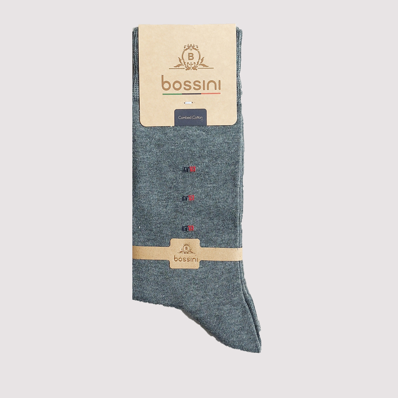 جوراب کلاسیک مردانه طرح ریز نقش bossini