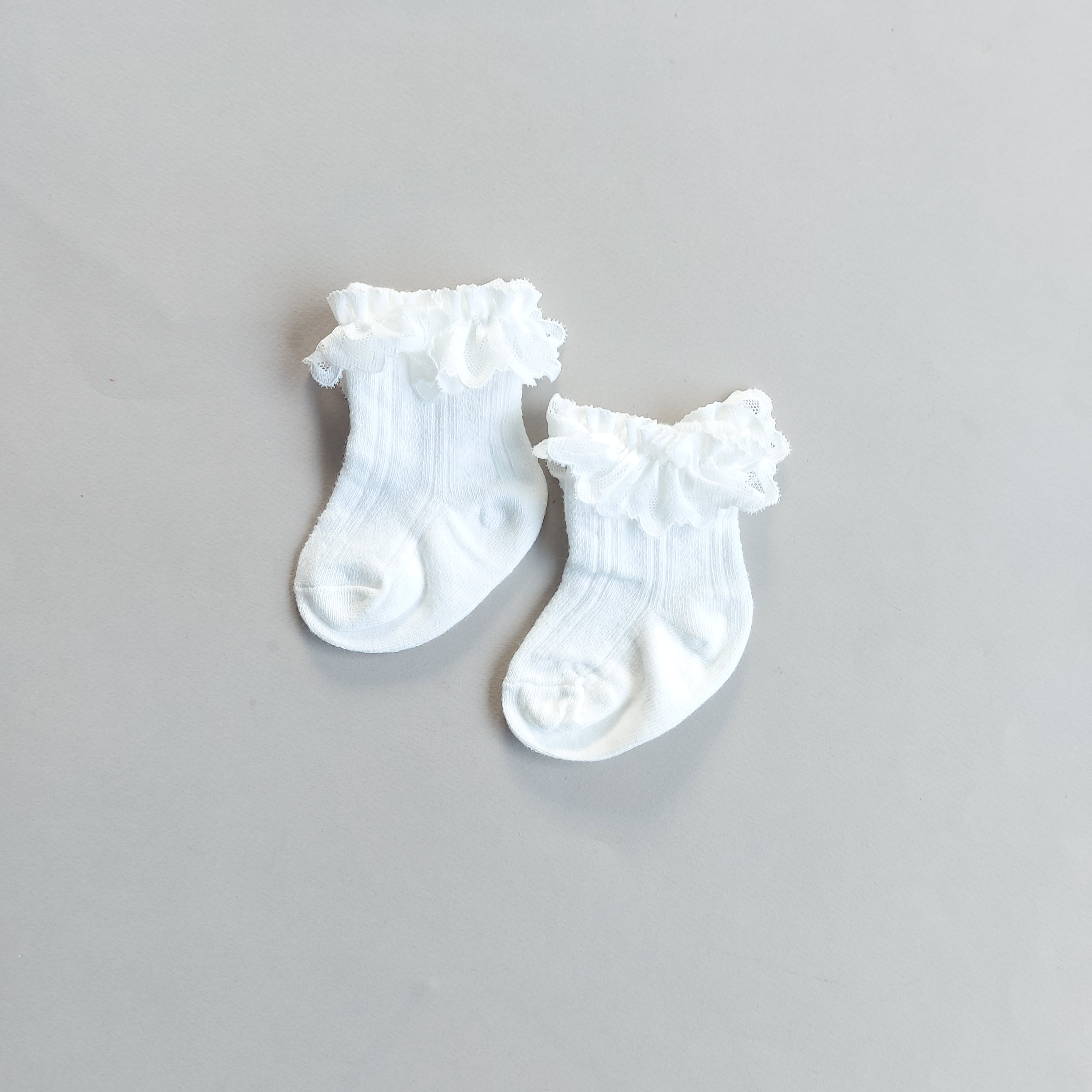 جوراب لب تور دخترانه طرح پرچین - رنگ 1