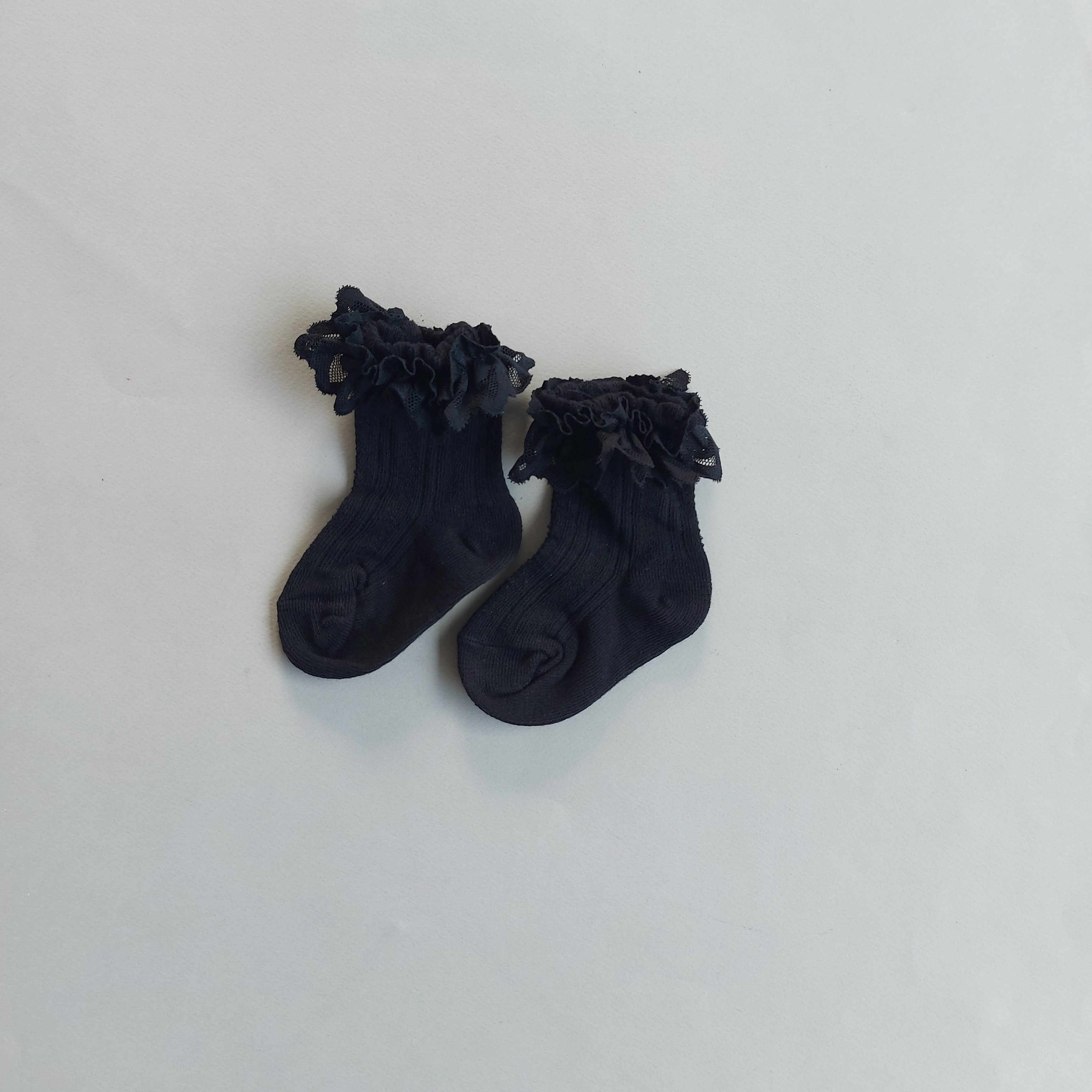 جوراب لب تور دخترانه طرح پرچین - رنگ 2