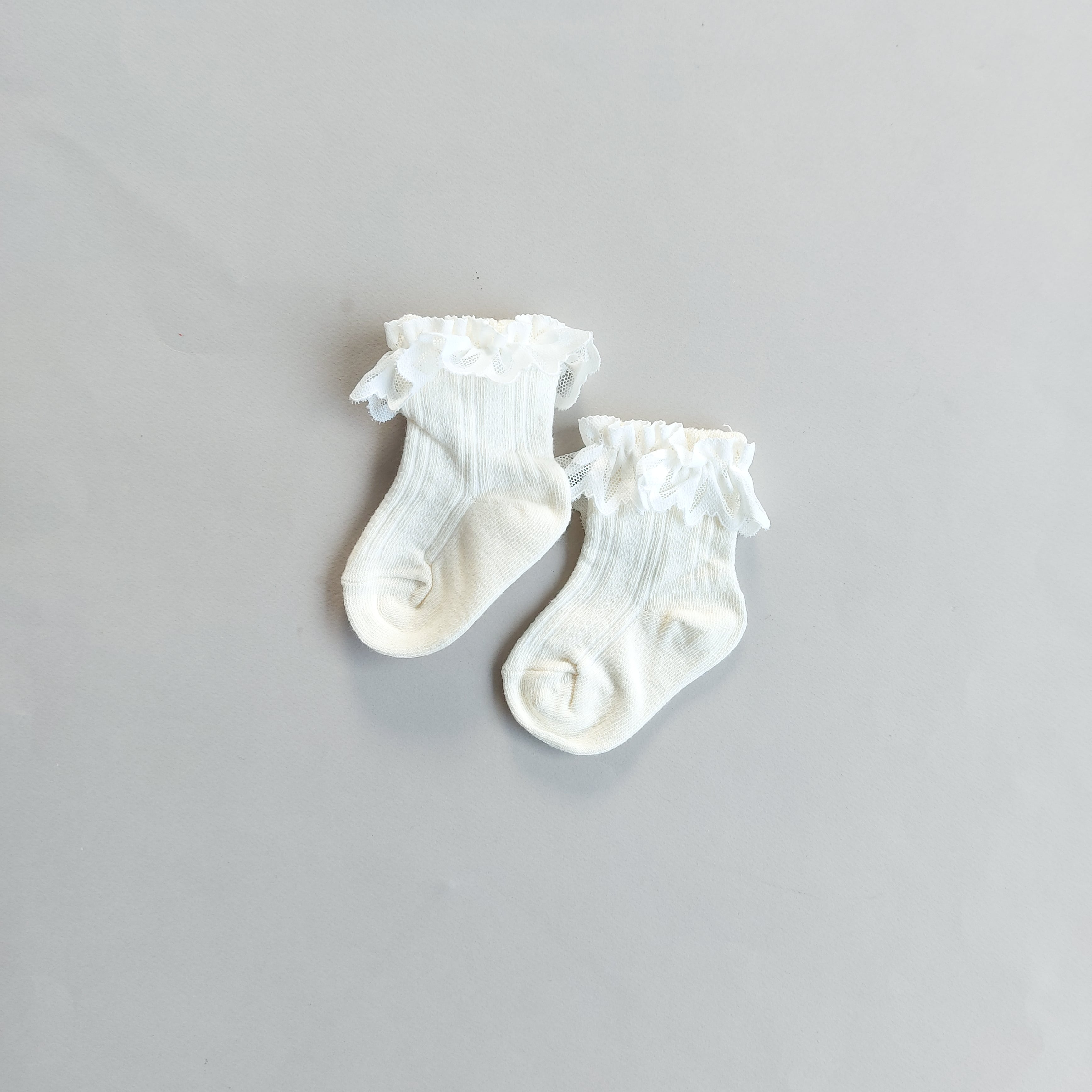 جوراب لب تور دخترانه طرح پرچین - رنگ 4