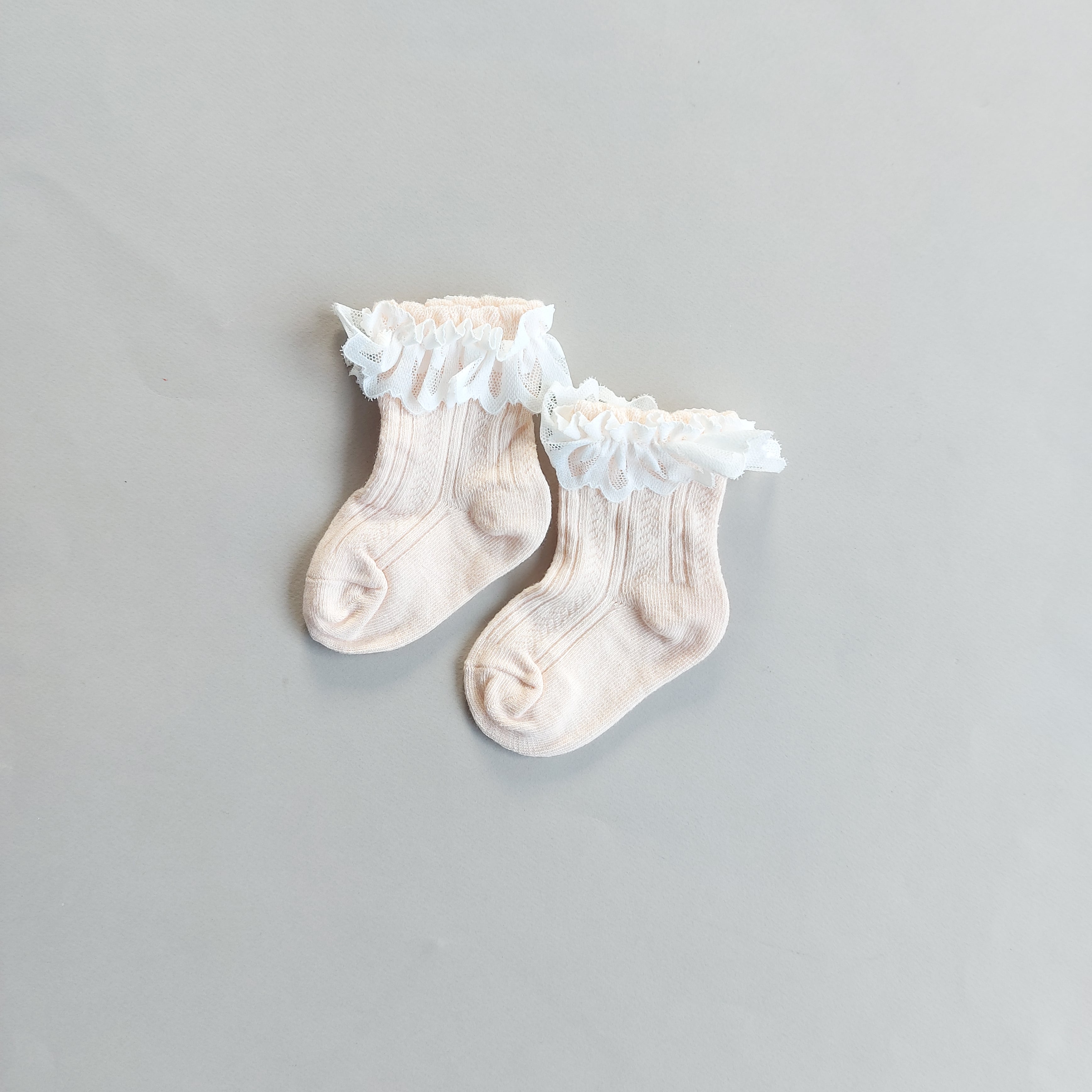 جوراب لب تور دخترانه طرح پرچین - رنگ 5