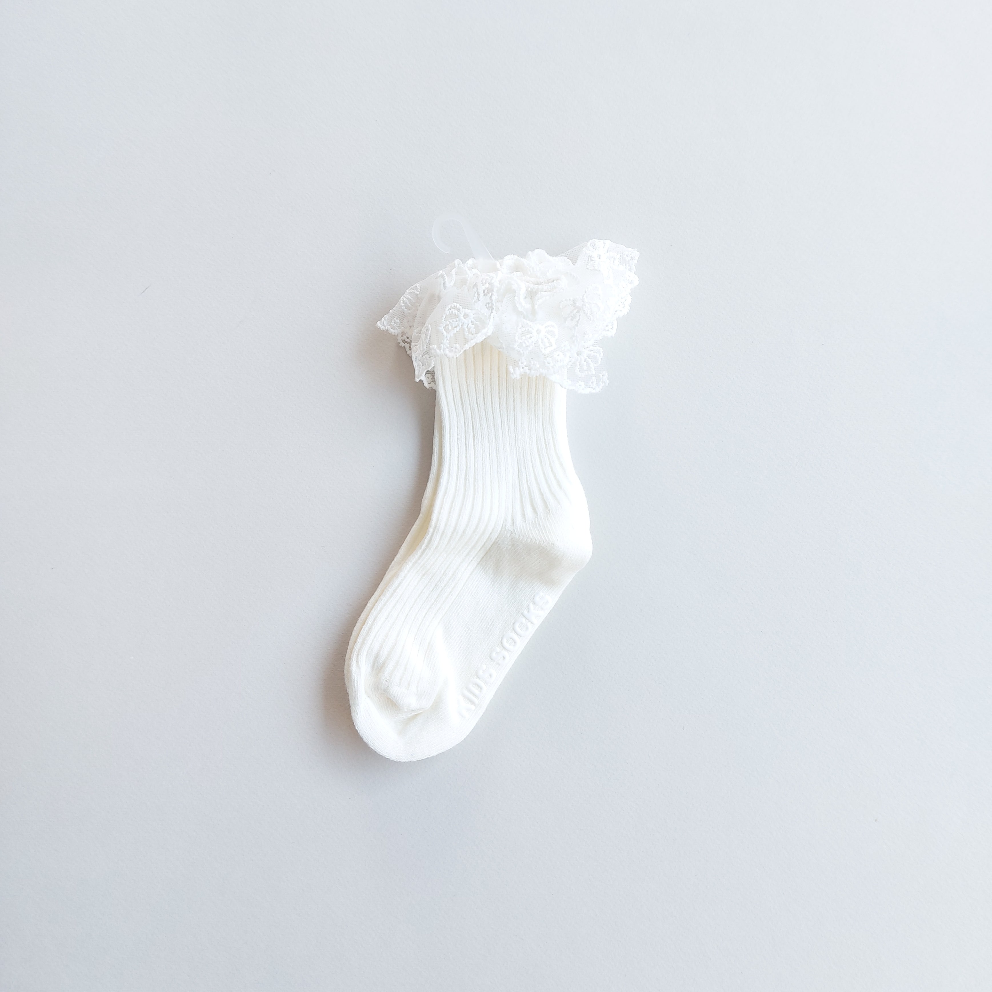 جوراب لب تور دخترانه کف استپ وارداتی - شیری