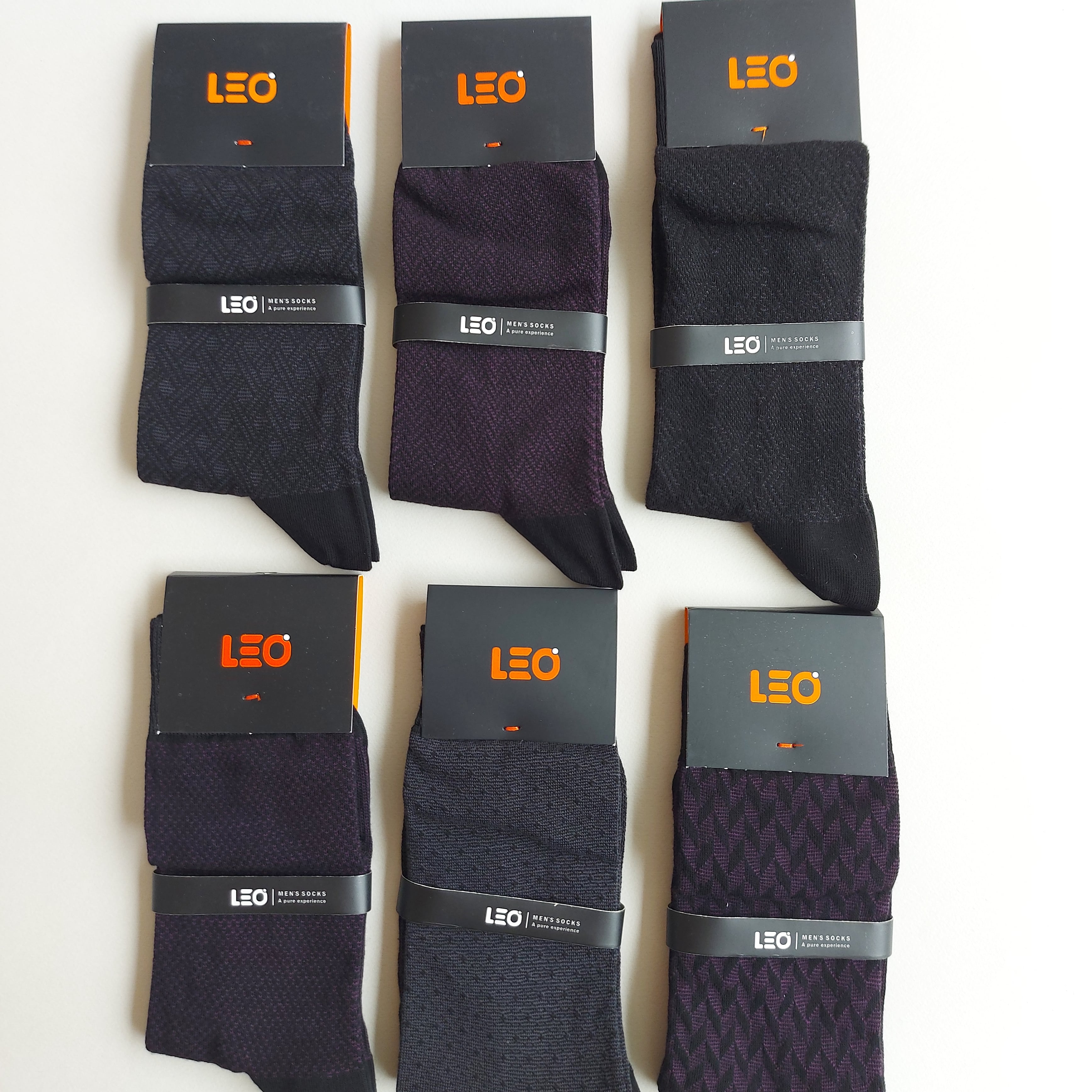 پک جوراب 6 جفتی مردانه ترکیبی مشکی زرشکی کد 127