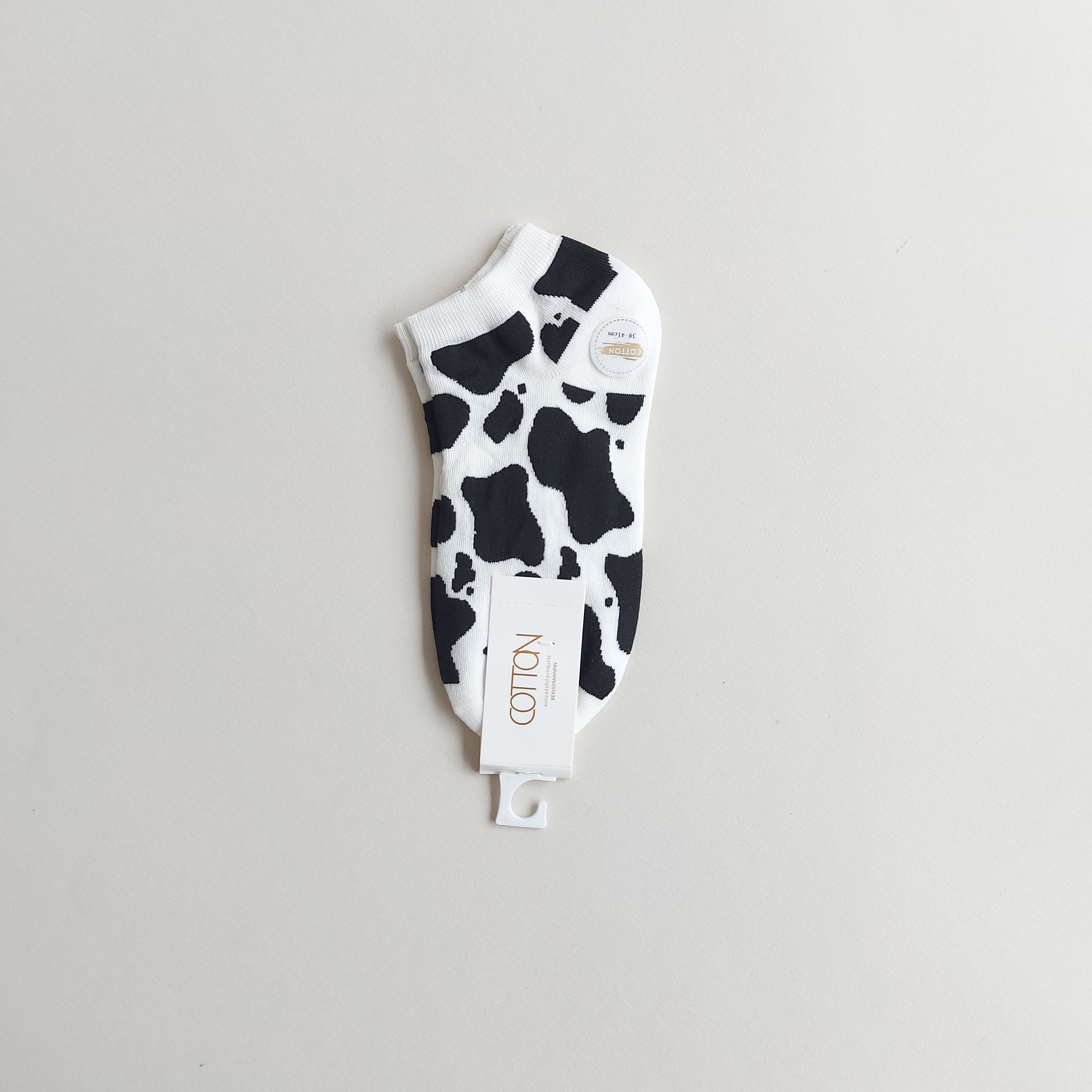 جوراب مچی زنانه طرح گاو Cotton