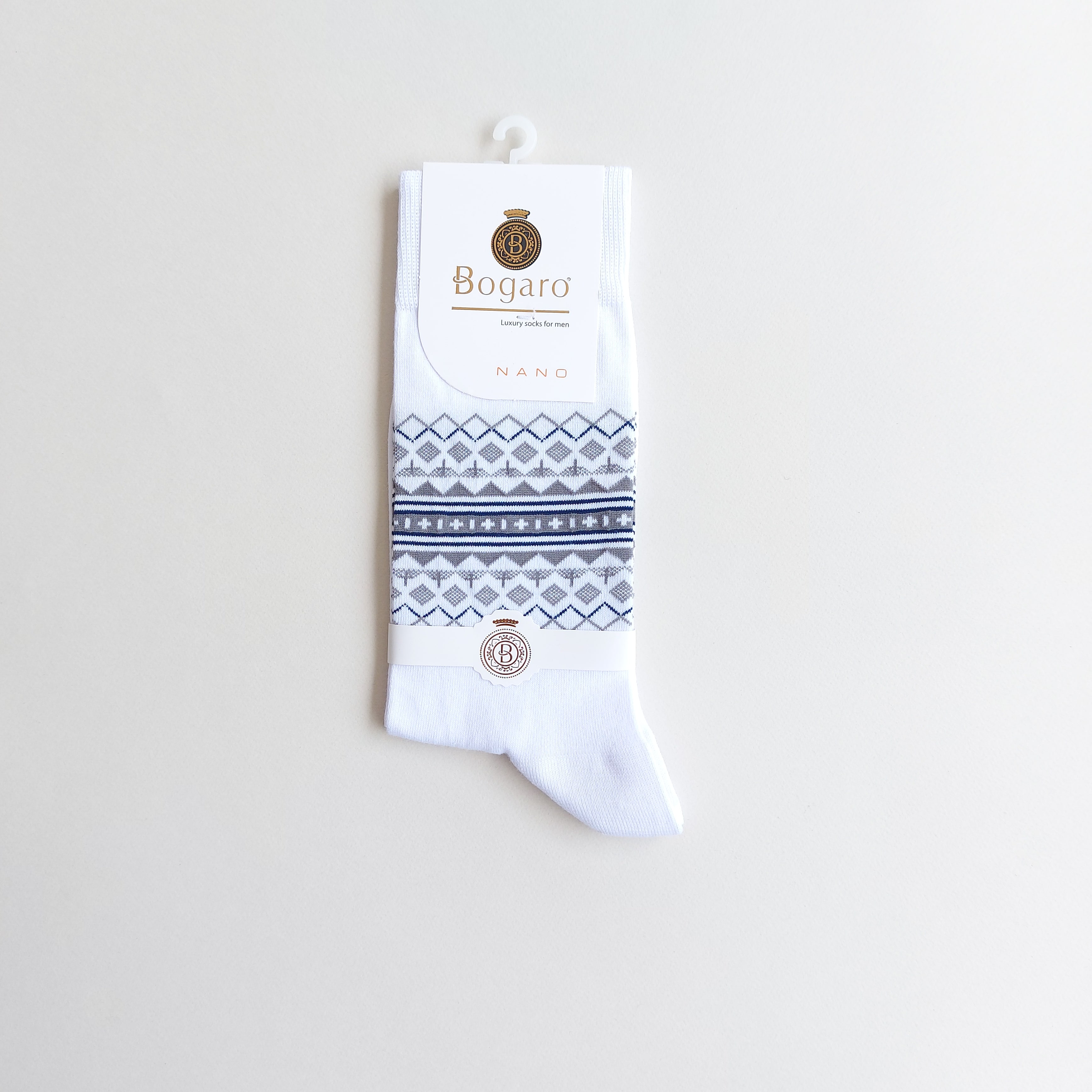 جوراب کلاسیک مردانه طرح نقوش گلیم بوگارو