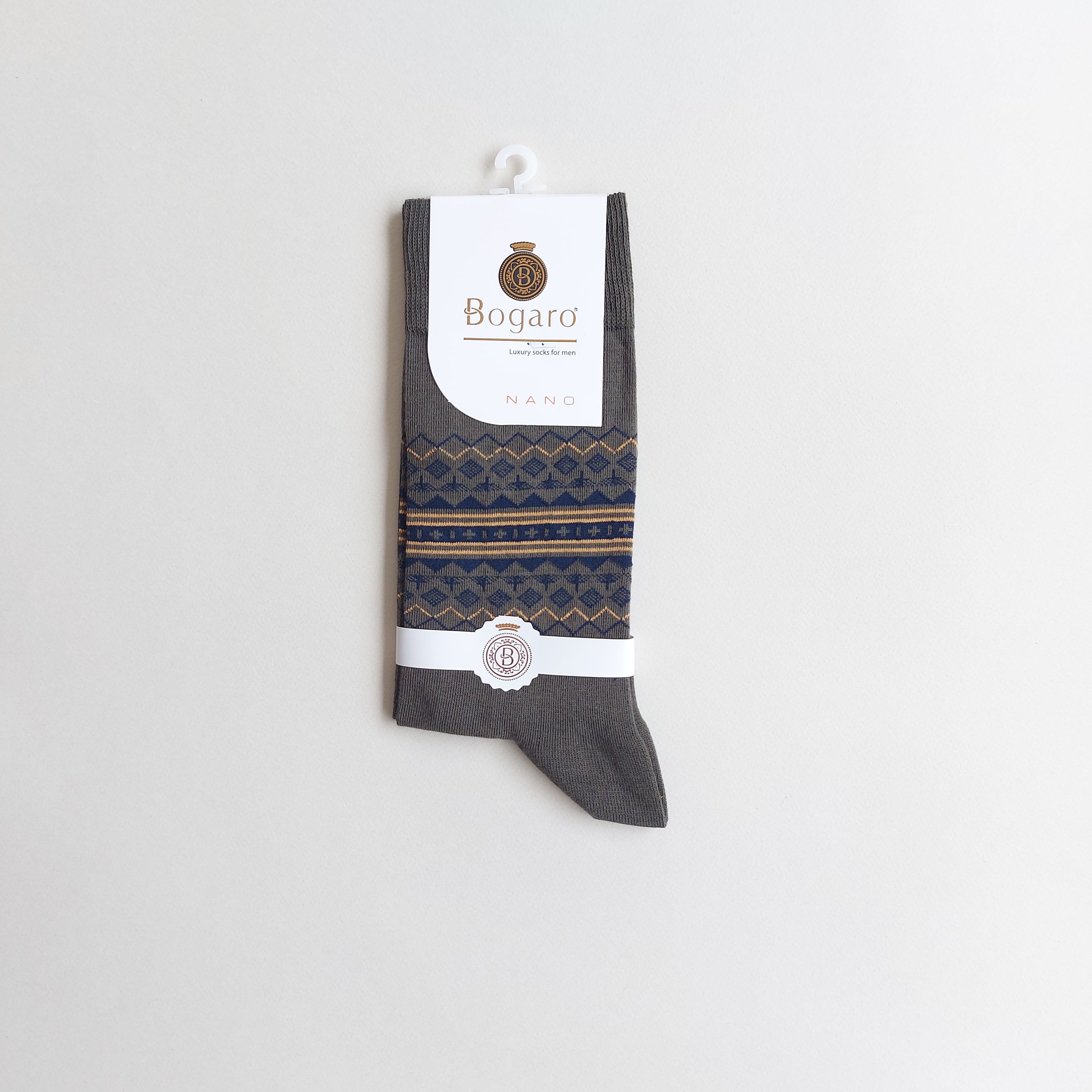 جوراب کلاسیک مردانه طرح نقوش گلیم بوگارو