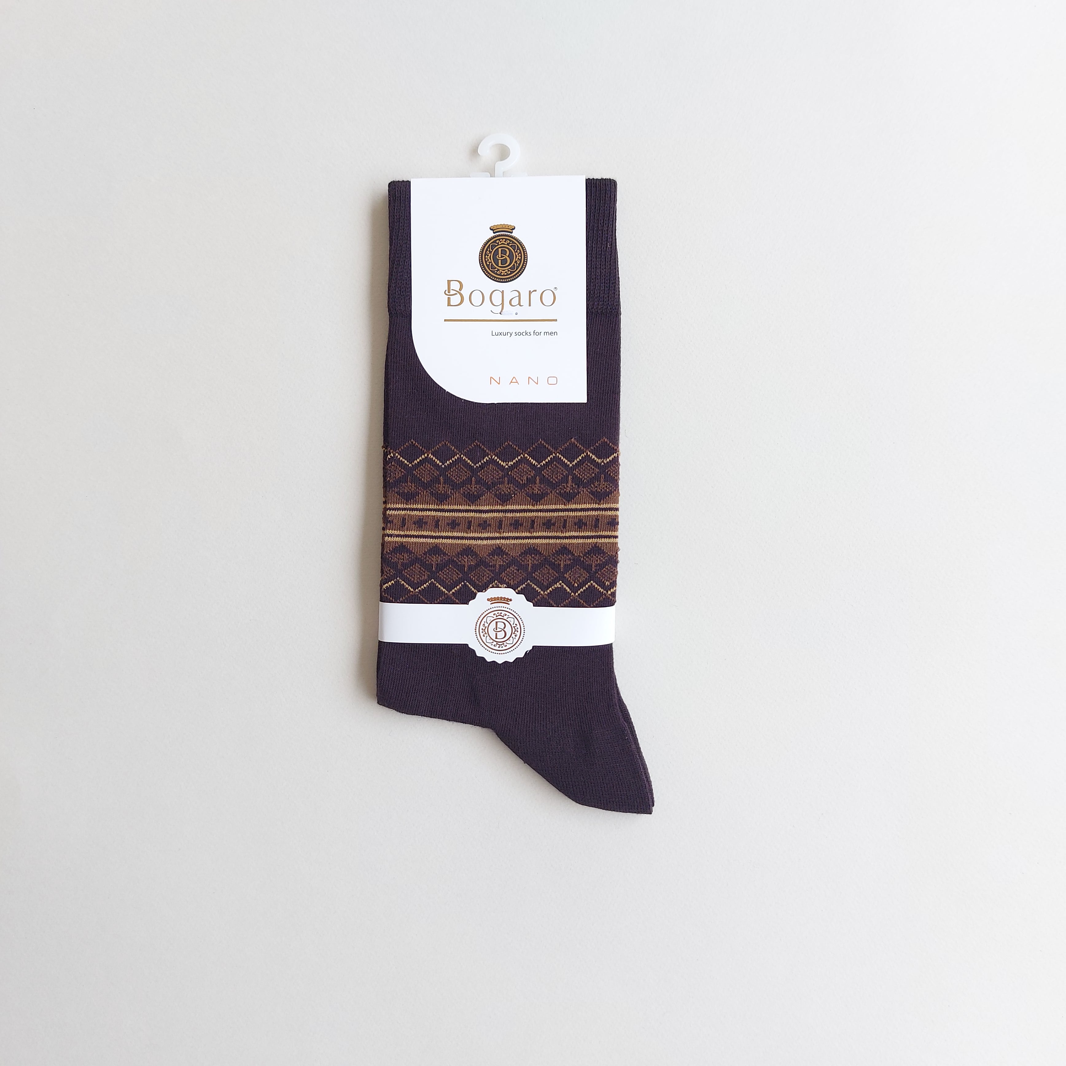 جوراب کلاسیک مردانه طرح نقوش گلیم بوگارو