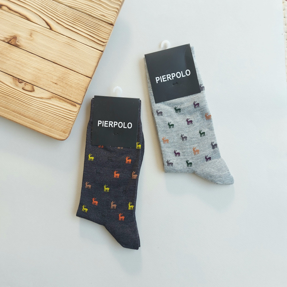 جوراب کلاسیک مردانه طرح گوزن Pier polo