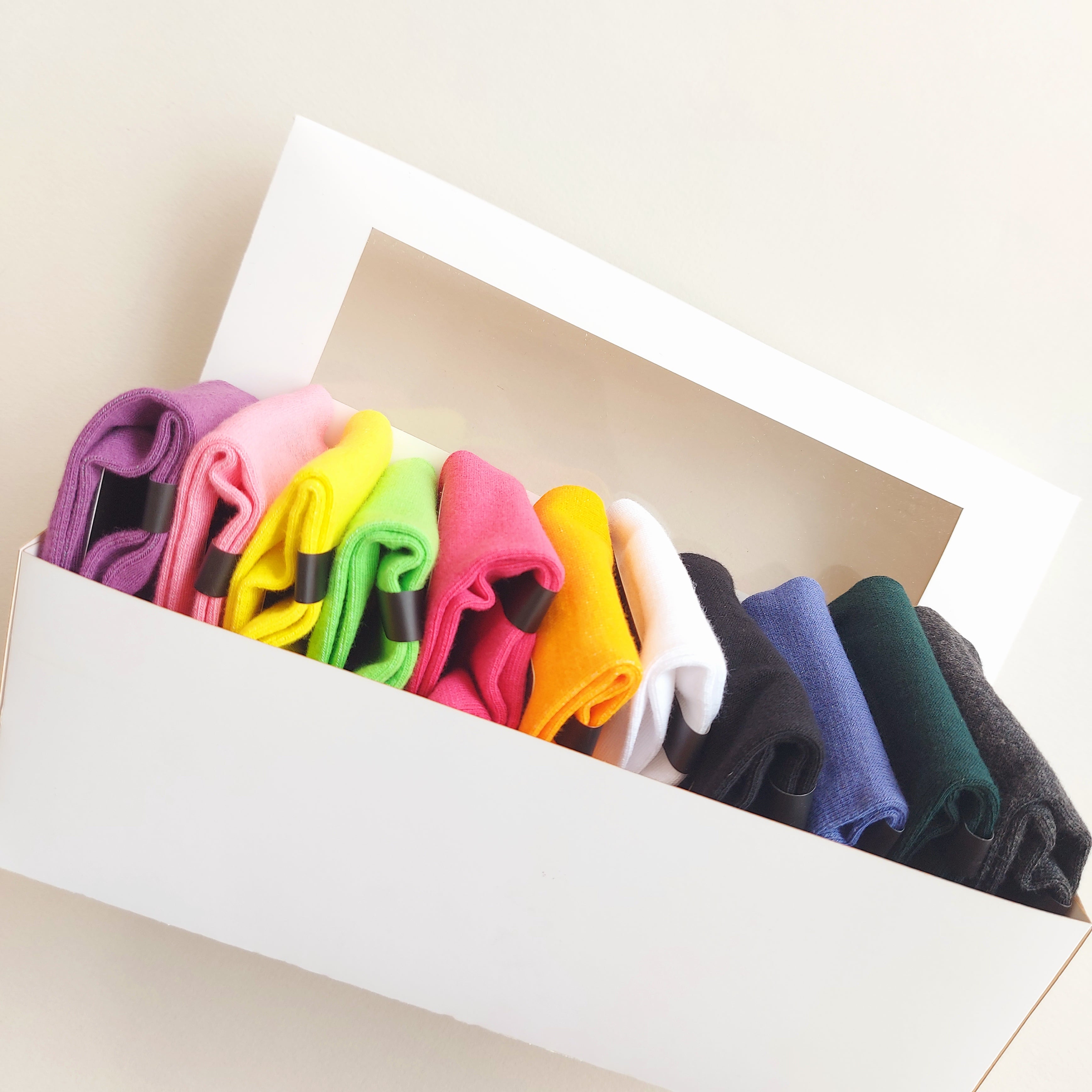 پک 11 جفتی جوراب مچی زنانه رنگی نایک