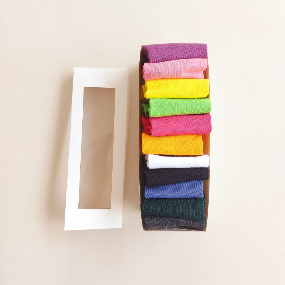 پک 11 جفتی جوراب مچی زنانه رنگی نایک