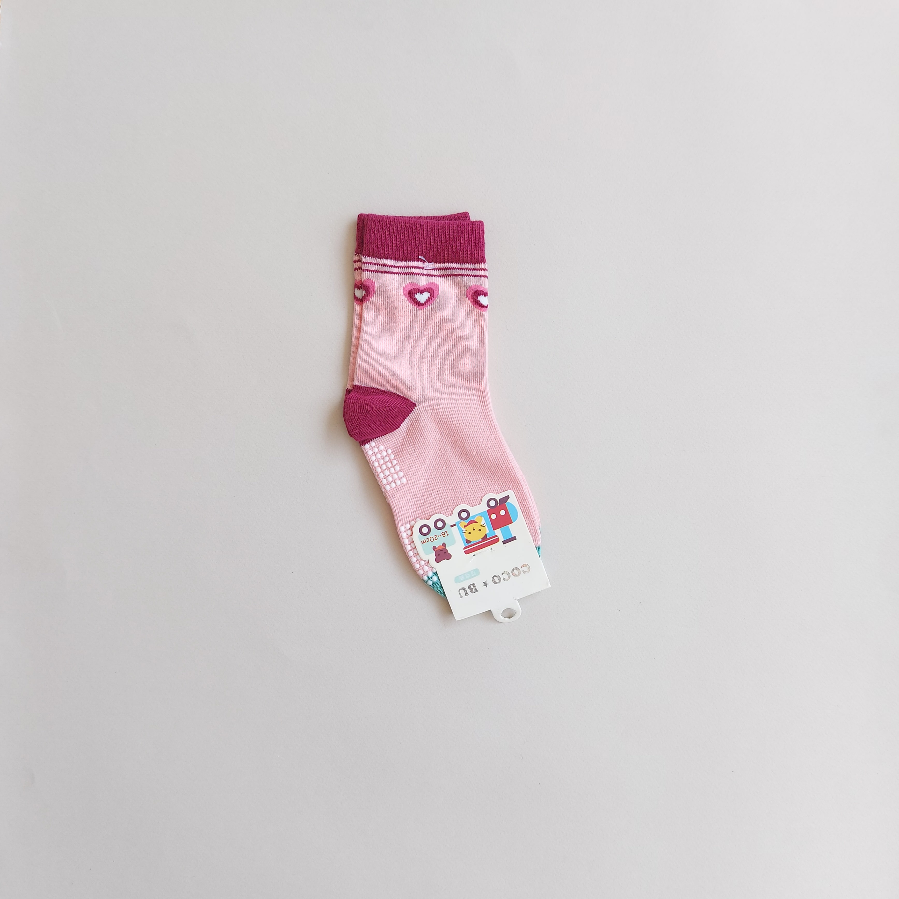 جوراب نیم ساق دخترانه کف استپ با طرح خرگوش و قلب