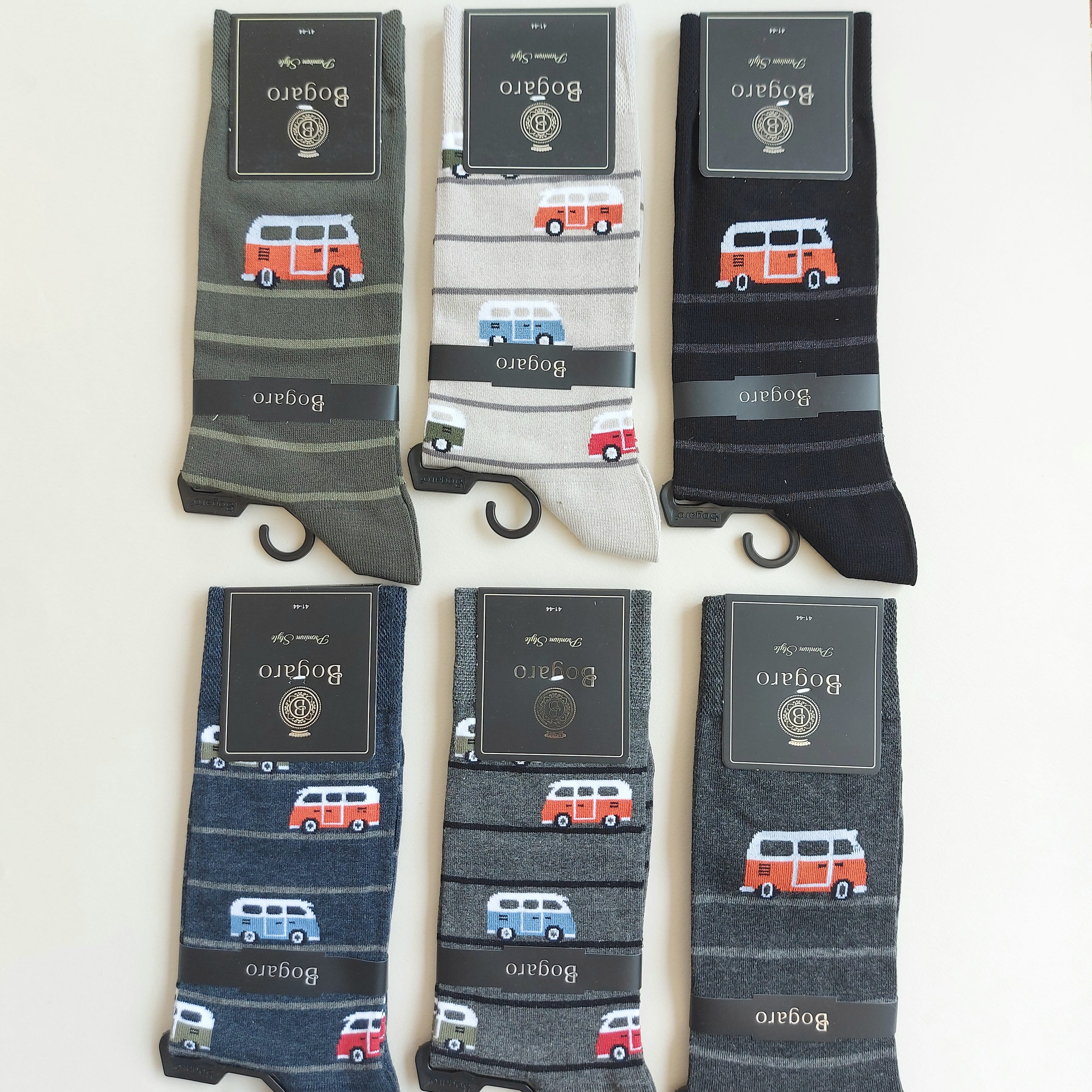 جوراب کلاسیک مردانه بوگارو طرح فولکس واگن