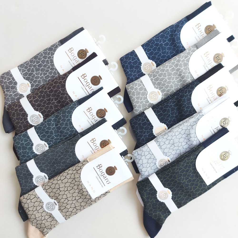 جوراب کلاسیک مردانه بوگارو طرح سنگفرش