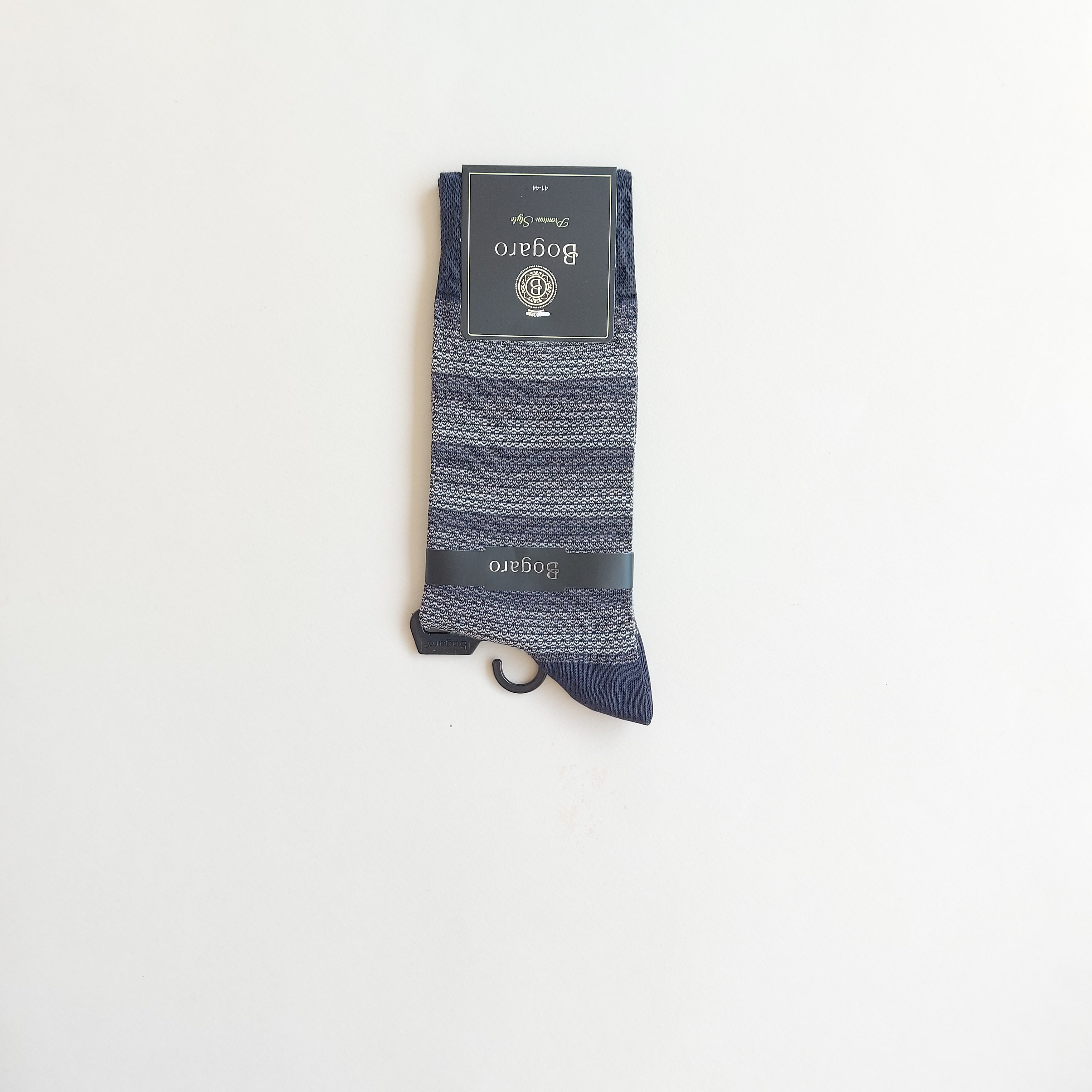 جوراب کلاسیک مردانه بوگارو طرح راه راه تکسچره