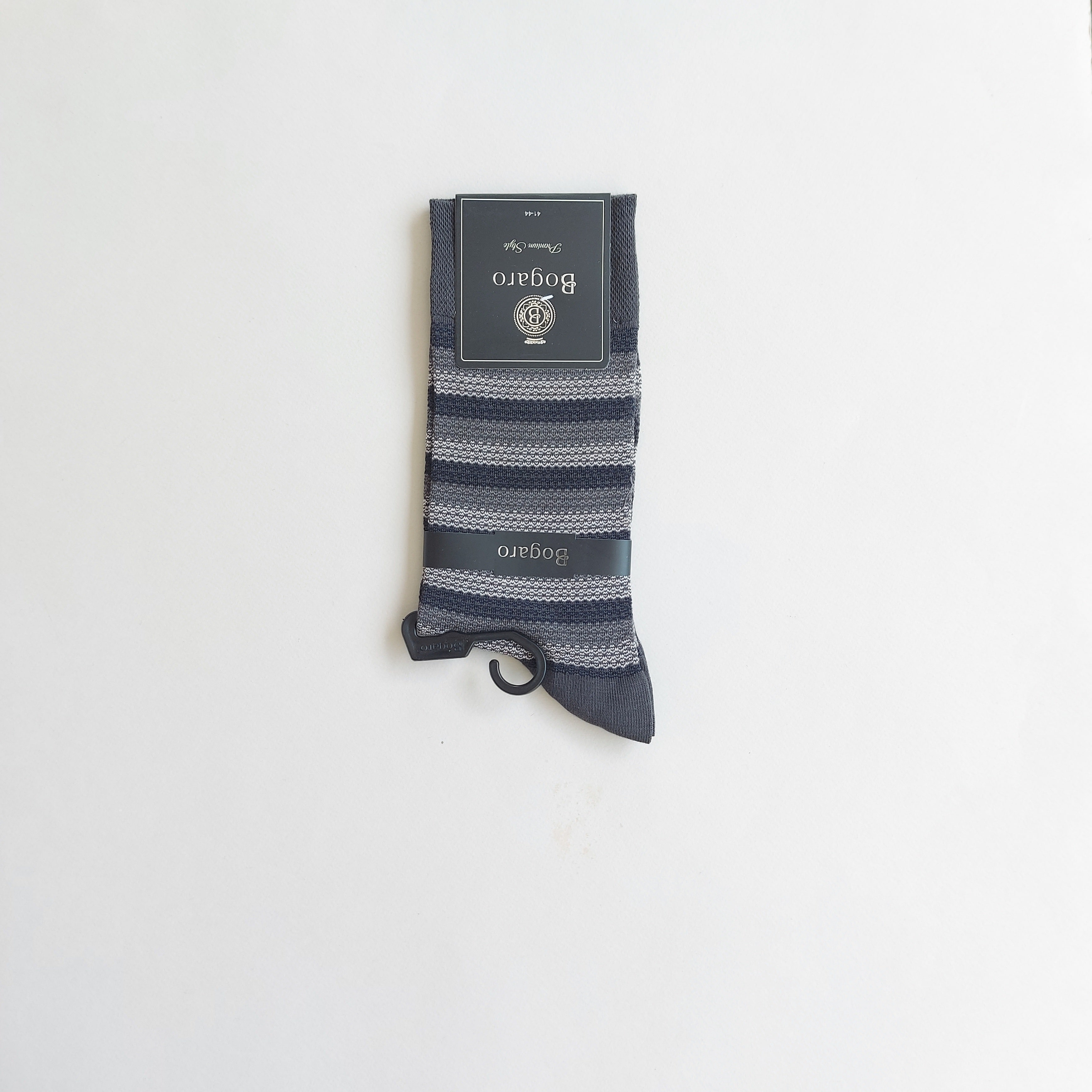 جوراب کلاسیک مردانه بوگارو طرح راه راه تکسچره