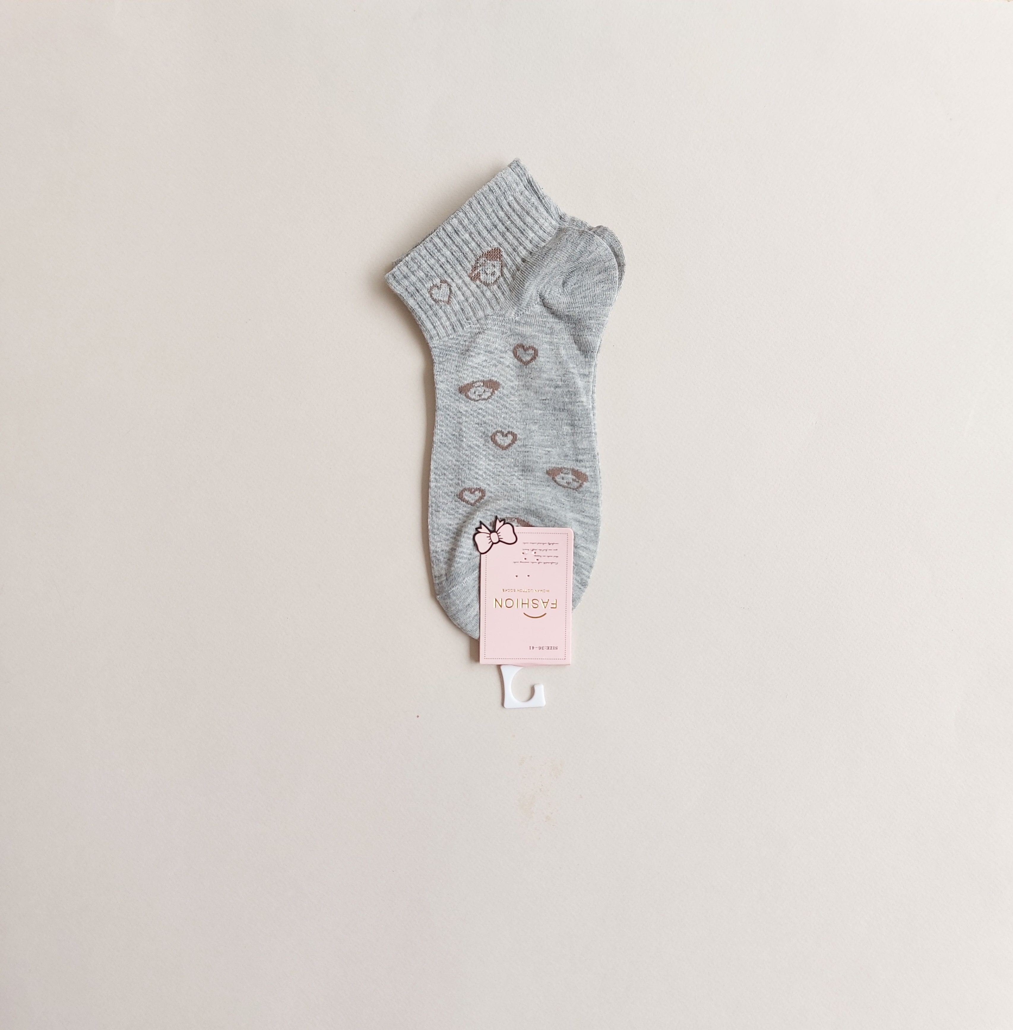 جوراب مچی زنانه وارداتی طرح قلب و دختر 