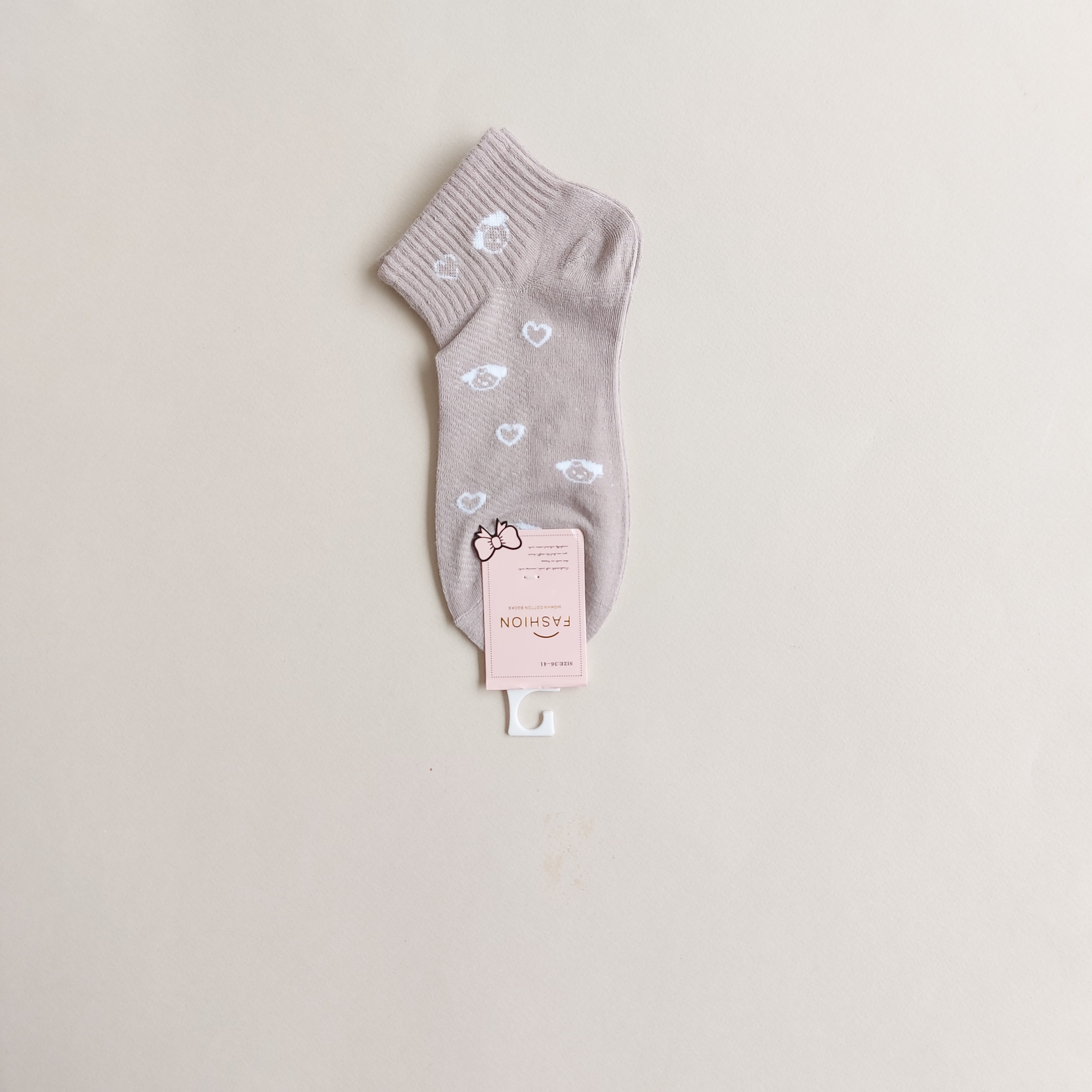 جوراب مچی زنانه وارداتی طرح قلب و دختر 