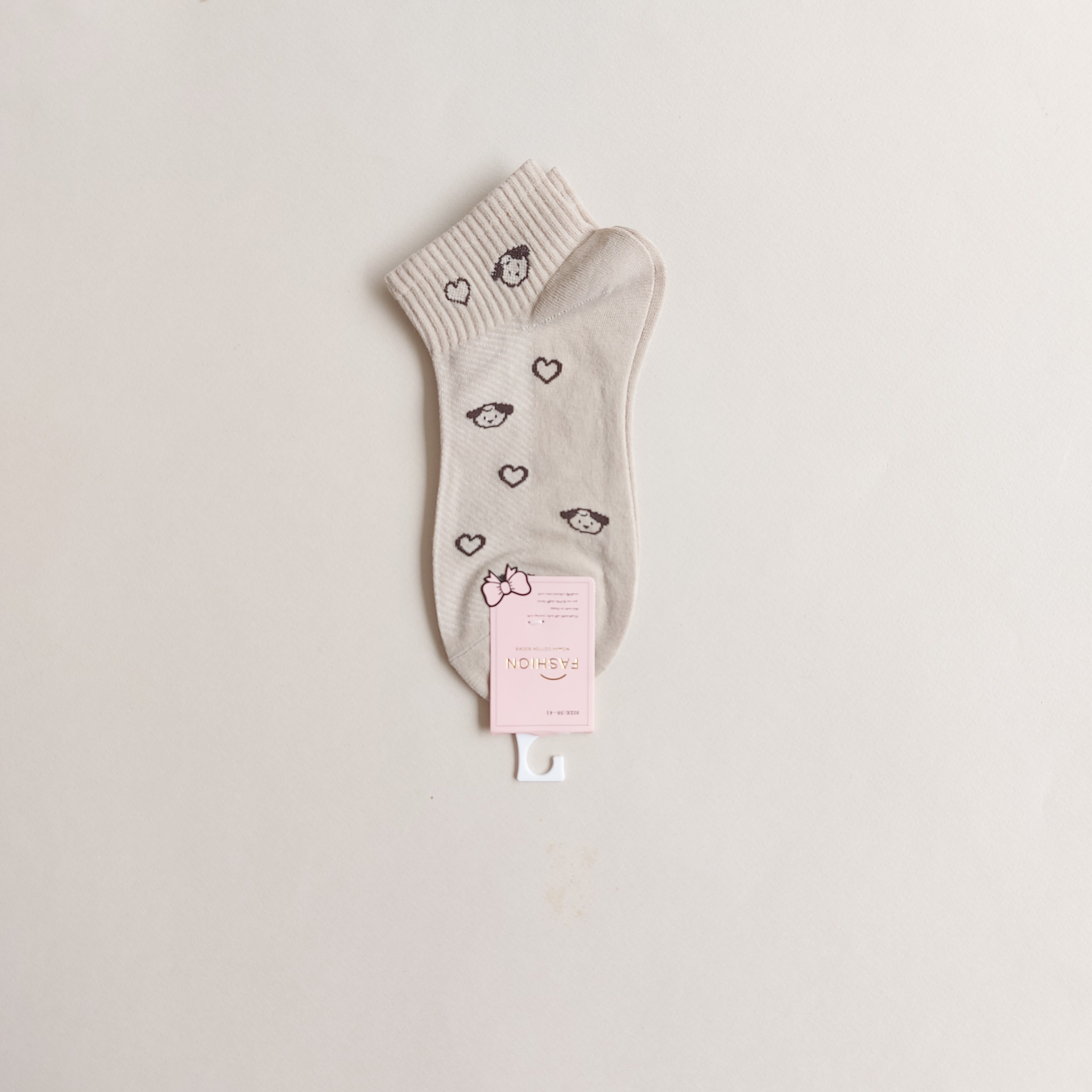 جوراب مچی زنانه وارداتی طرح قلب و دختر 