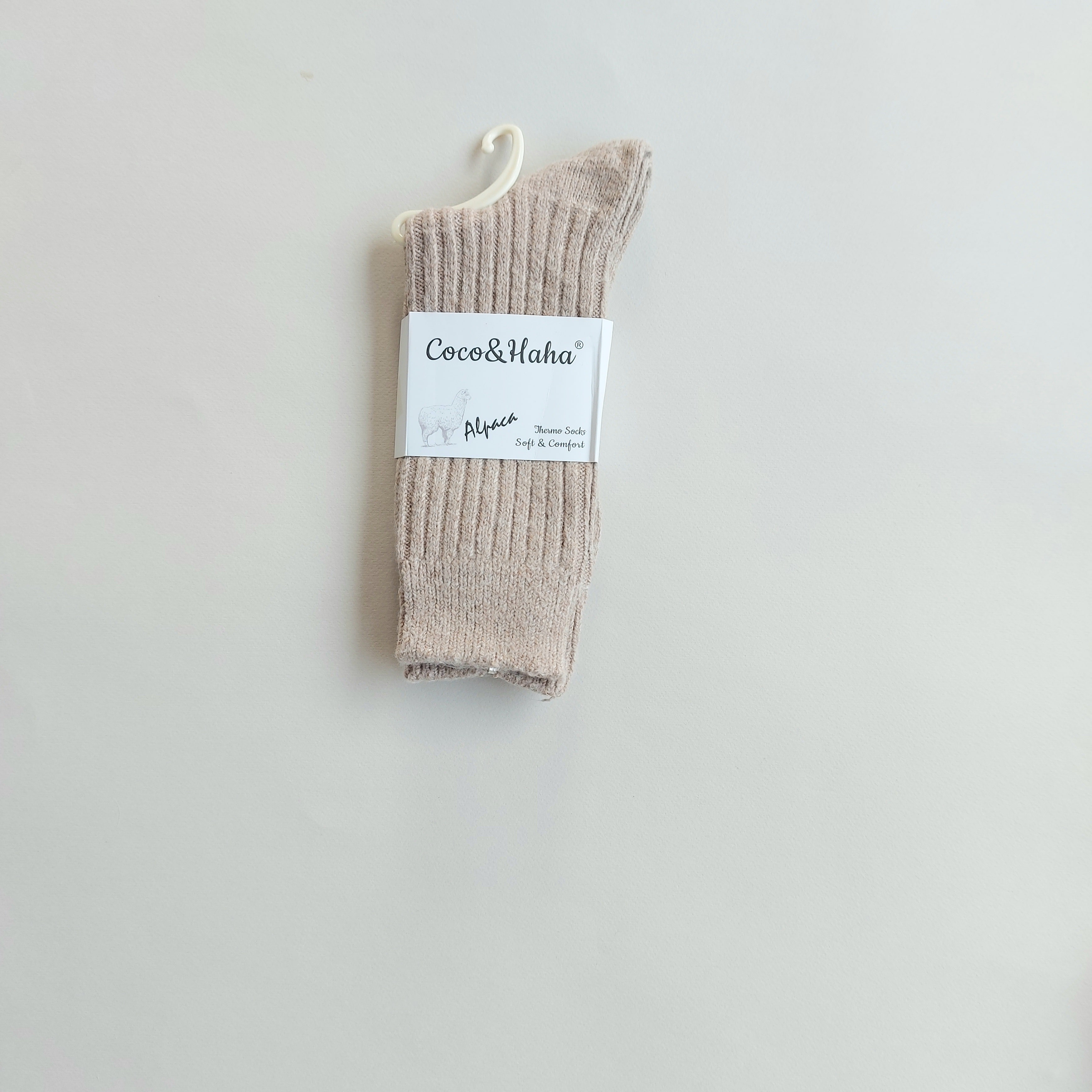 جوراب ساقدار پشمی زنانه طرح کبریتی درشت Coco