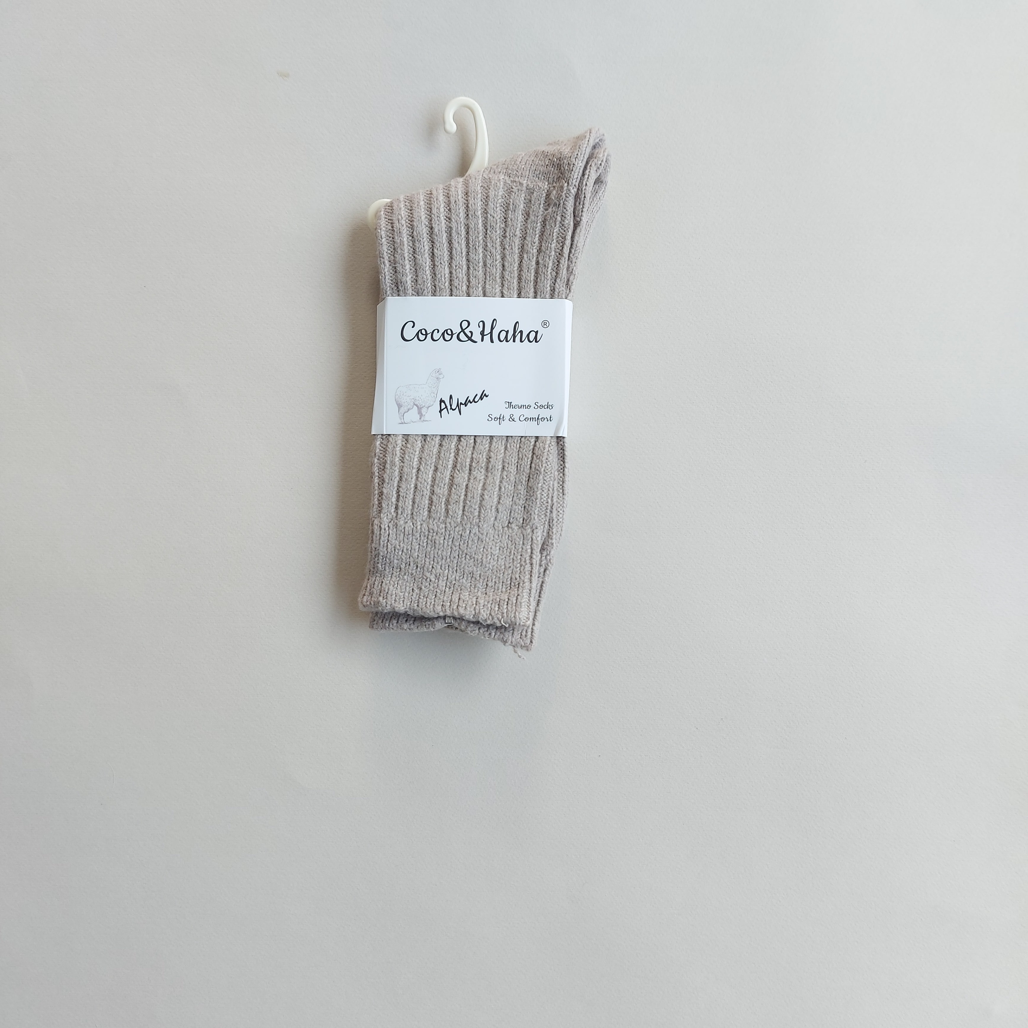 جوراب ساقدار پشمی زنانه طرح کبریتی درشت Coco