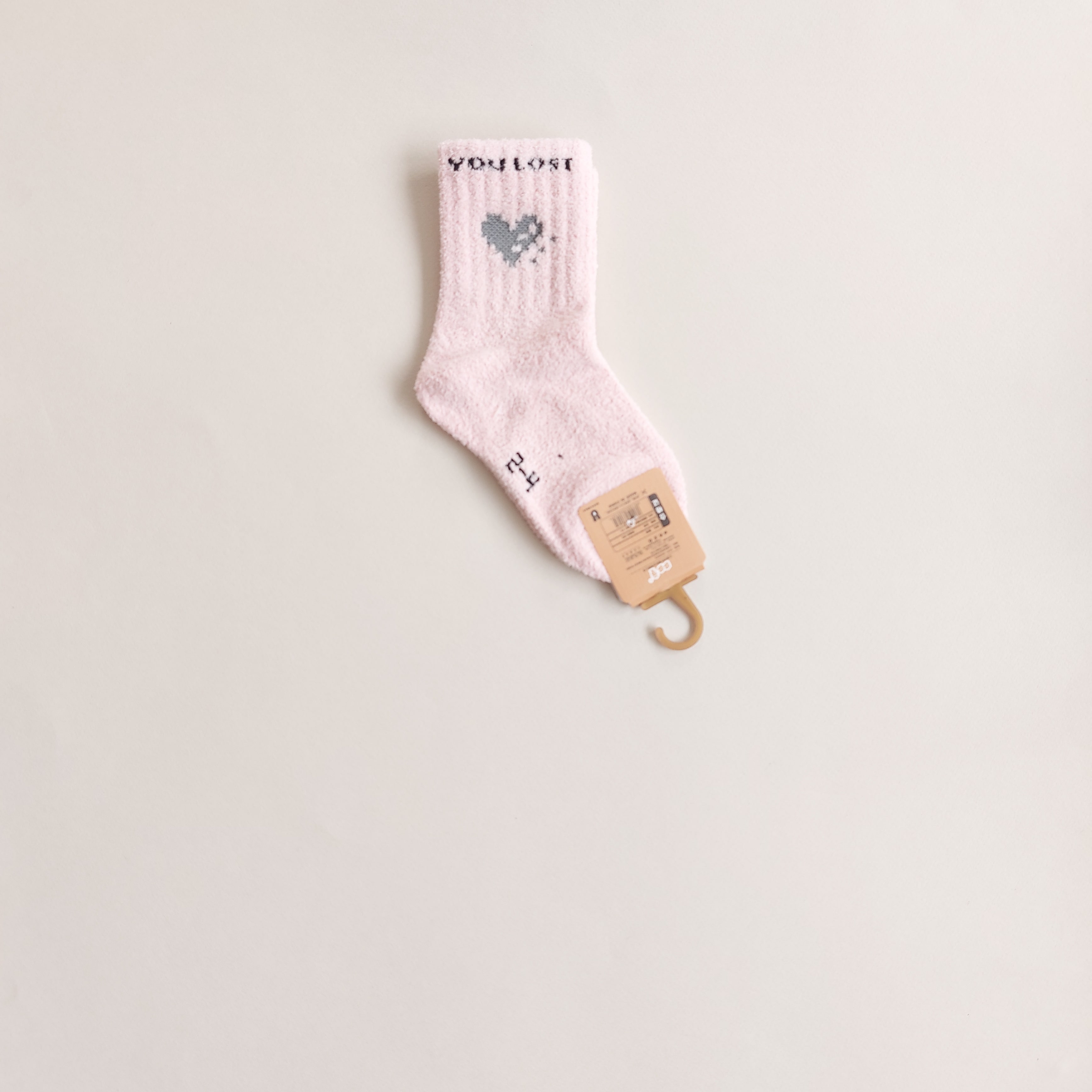 جوراب نیم ساق دخترانه بوکله با طرح قلب