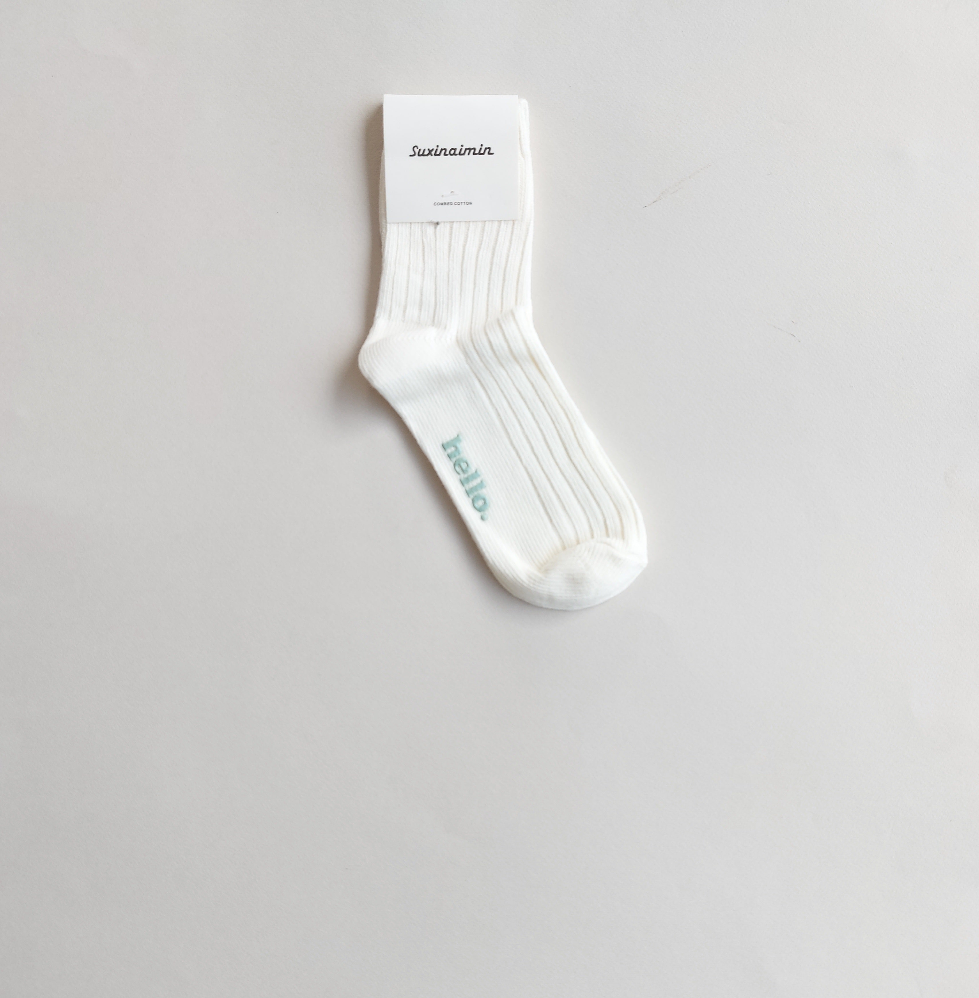 جوراب نیم ساق زنانه رنگ پاستیلی کف استپhello