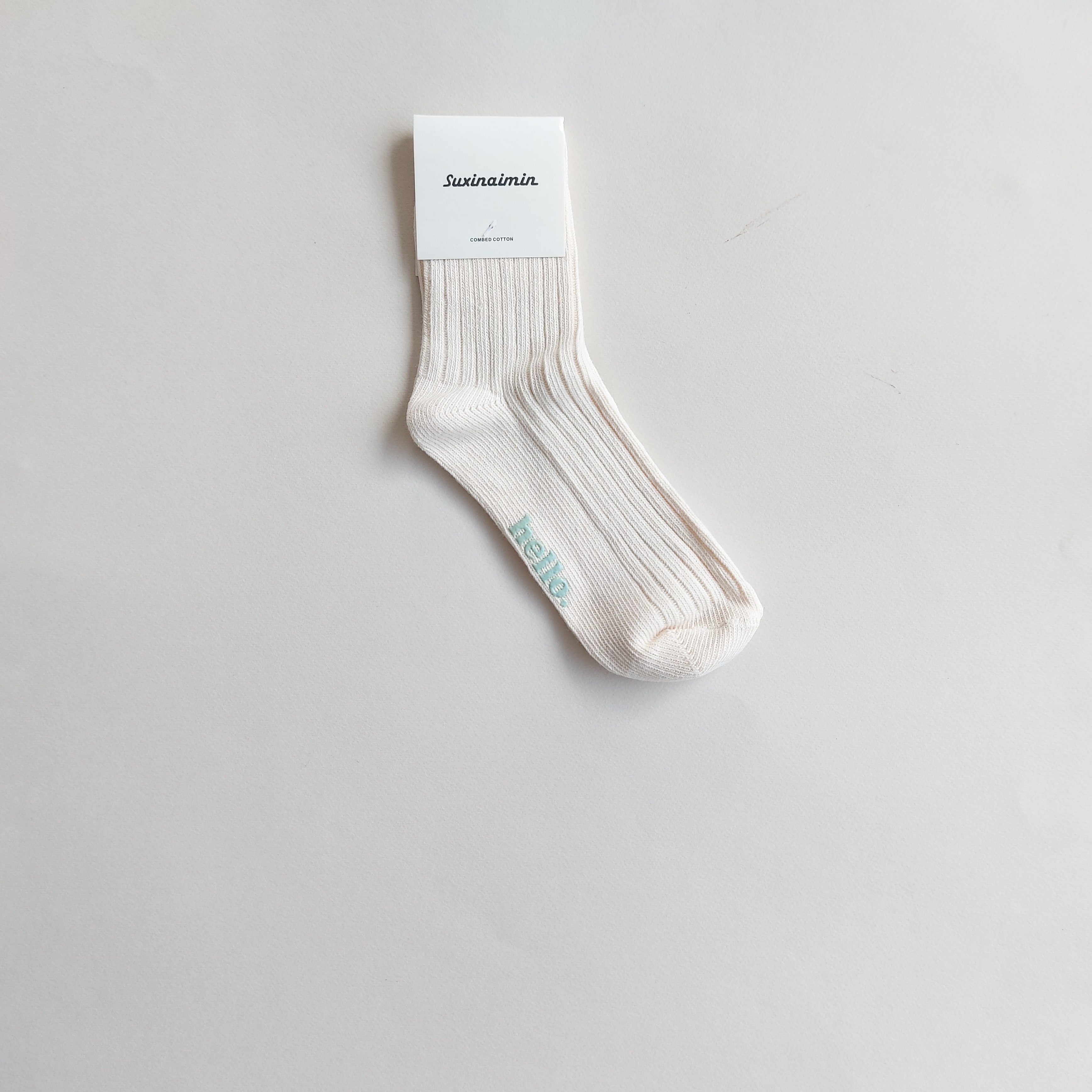 جوراب نیم ساق زنانه رنگ پاستیلی کف استپhello