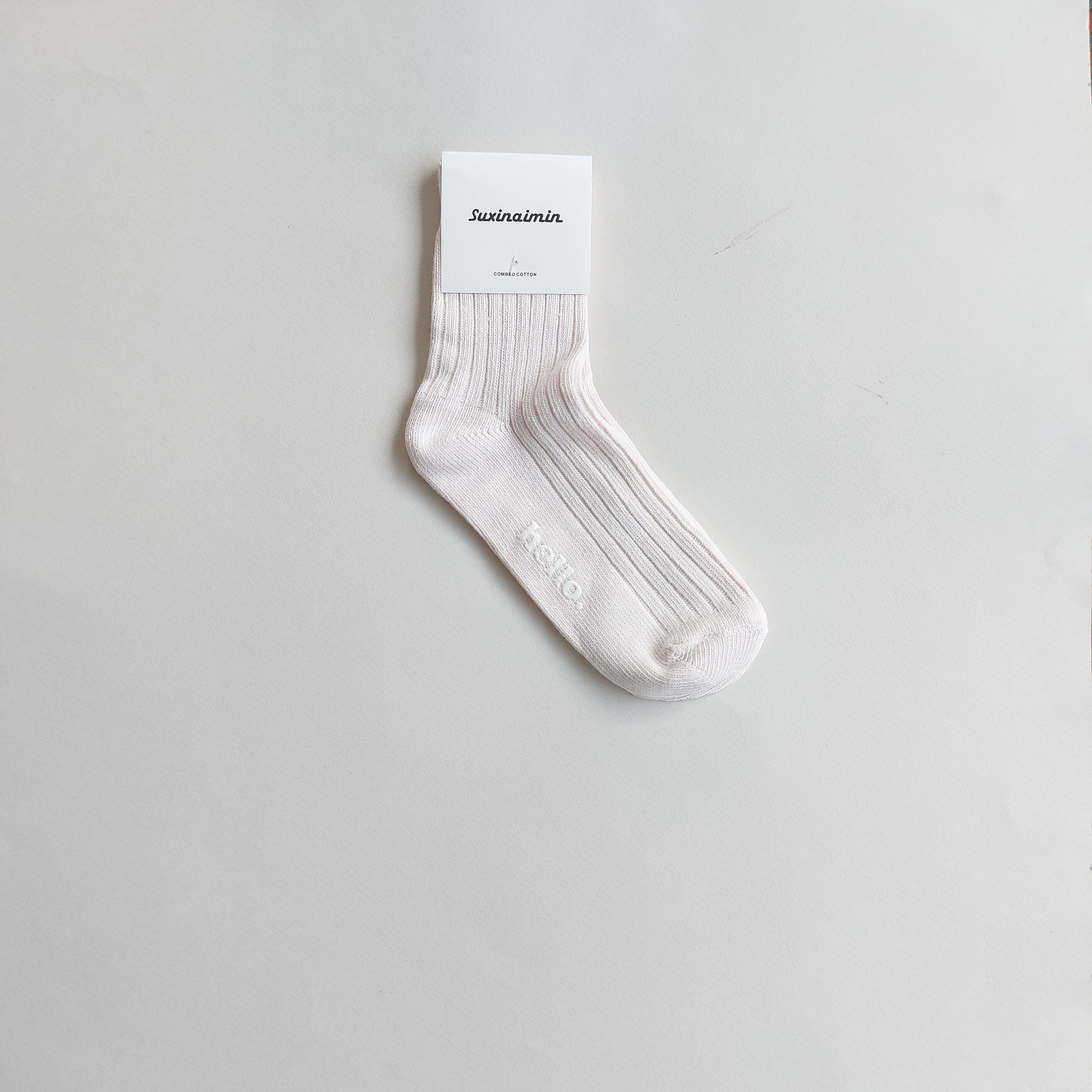 جوراب نیم ساق زنانه رنگ پاستیلی کف استپhello