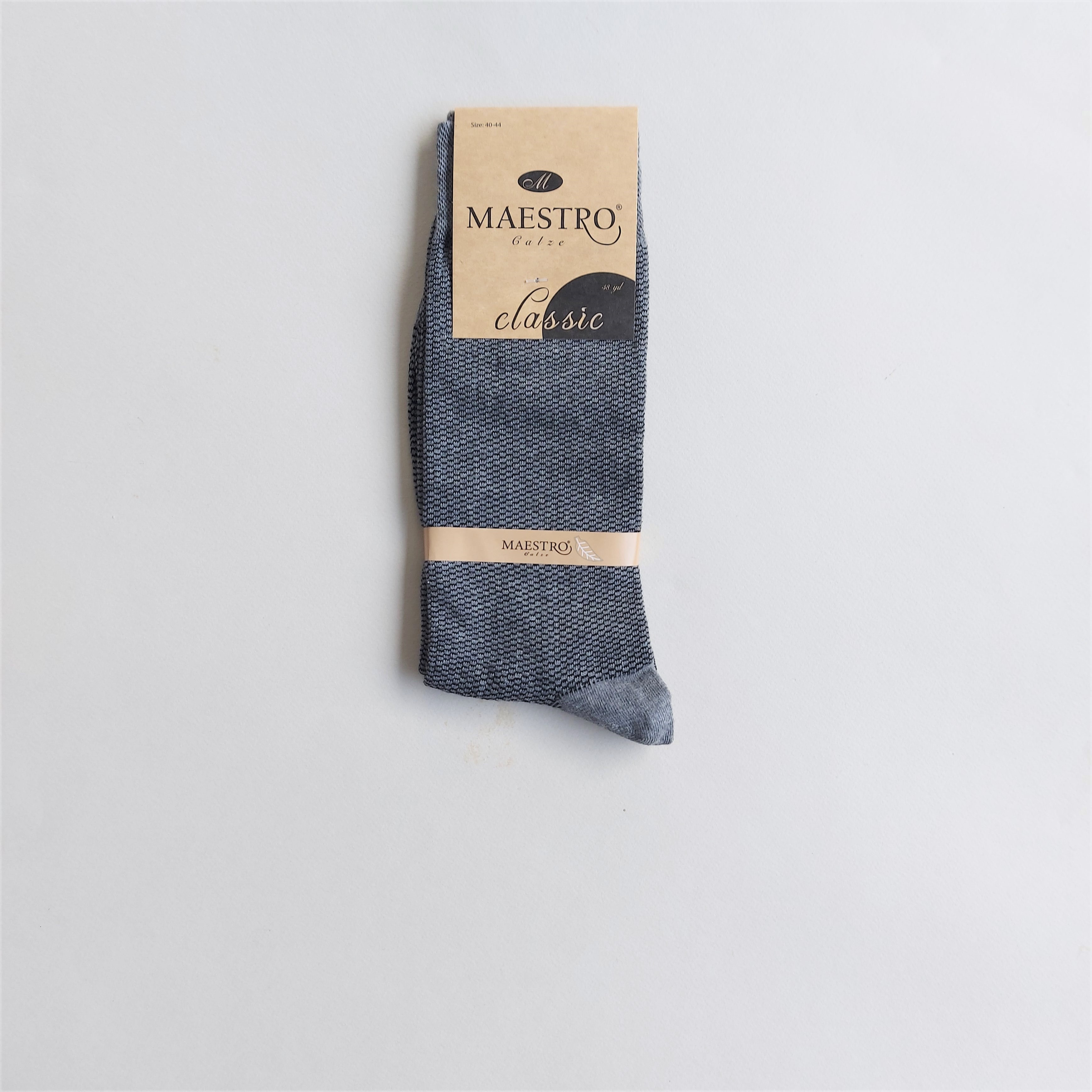 جوراب مردانه کلاسیک طرح ریز شطرنجی maestro