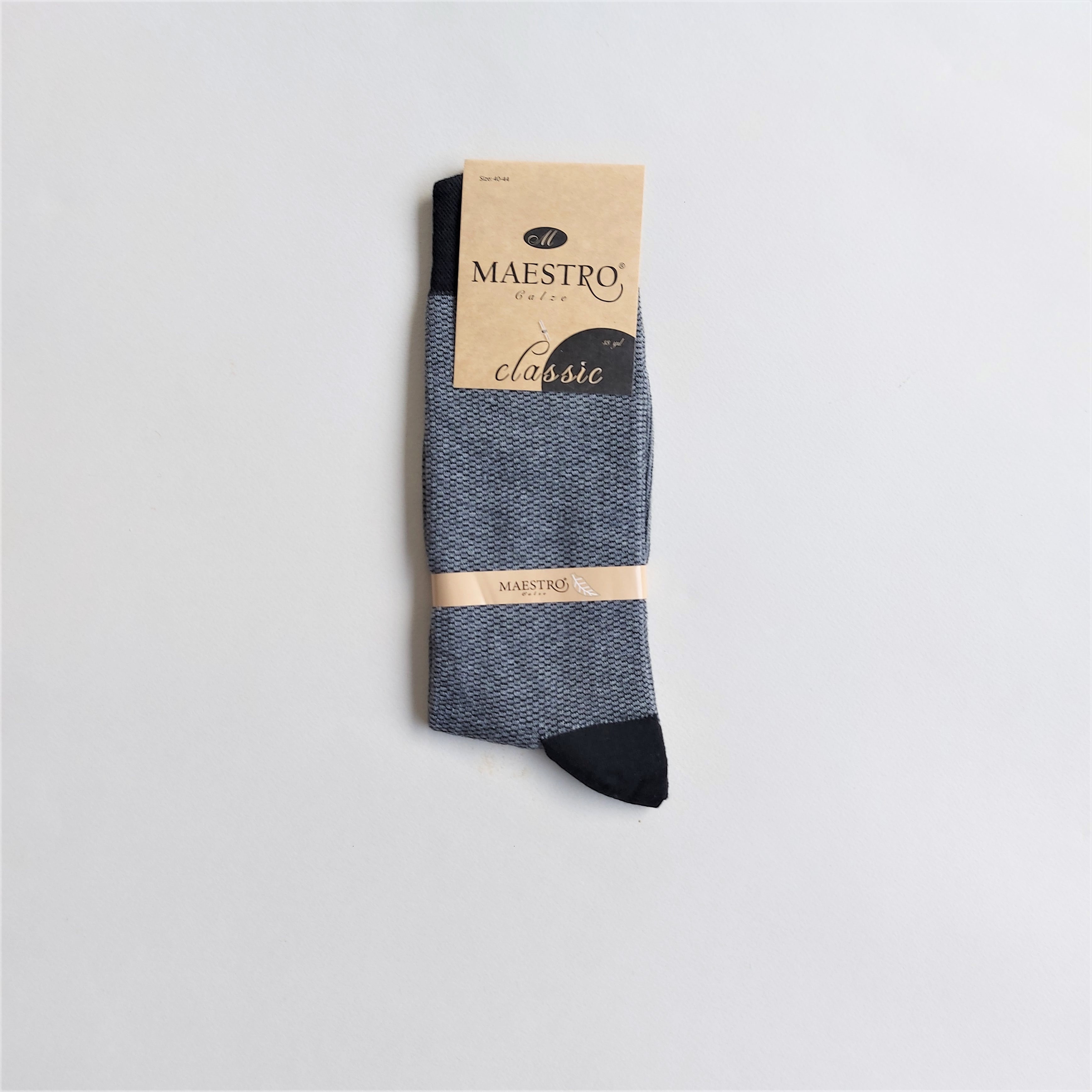 جوراب مردانه کلاسیک طرح ریز شطرنجی maestro
