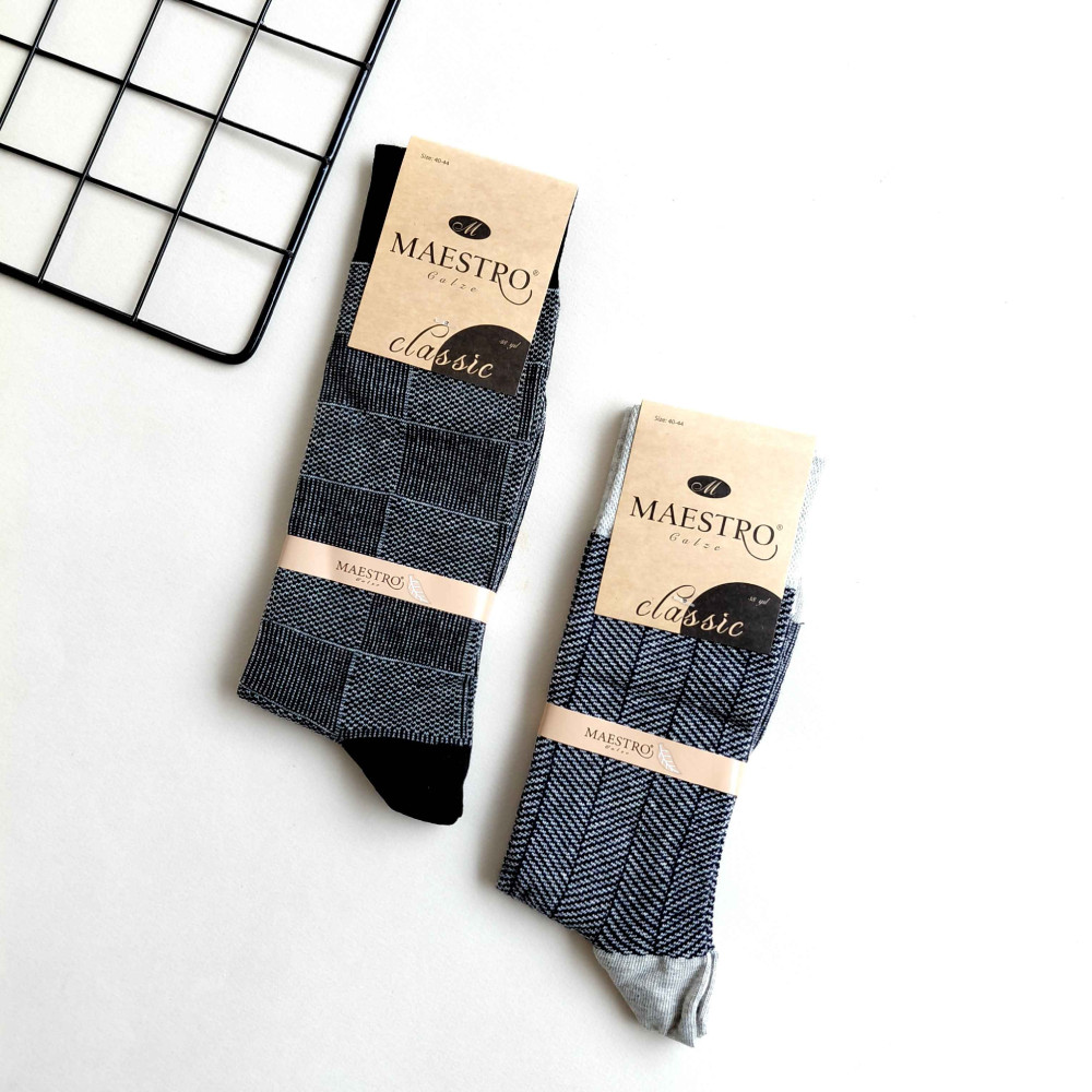 جوراب کلاسیک مردانه تمام طرحدار maestro