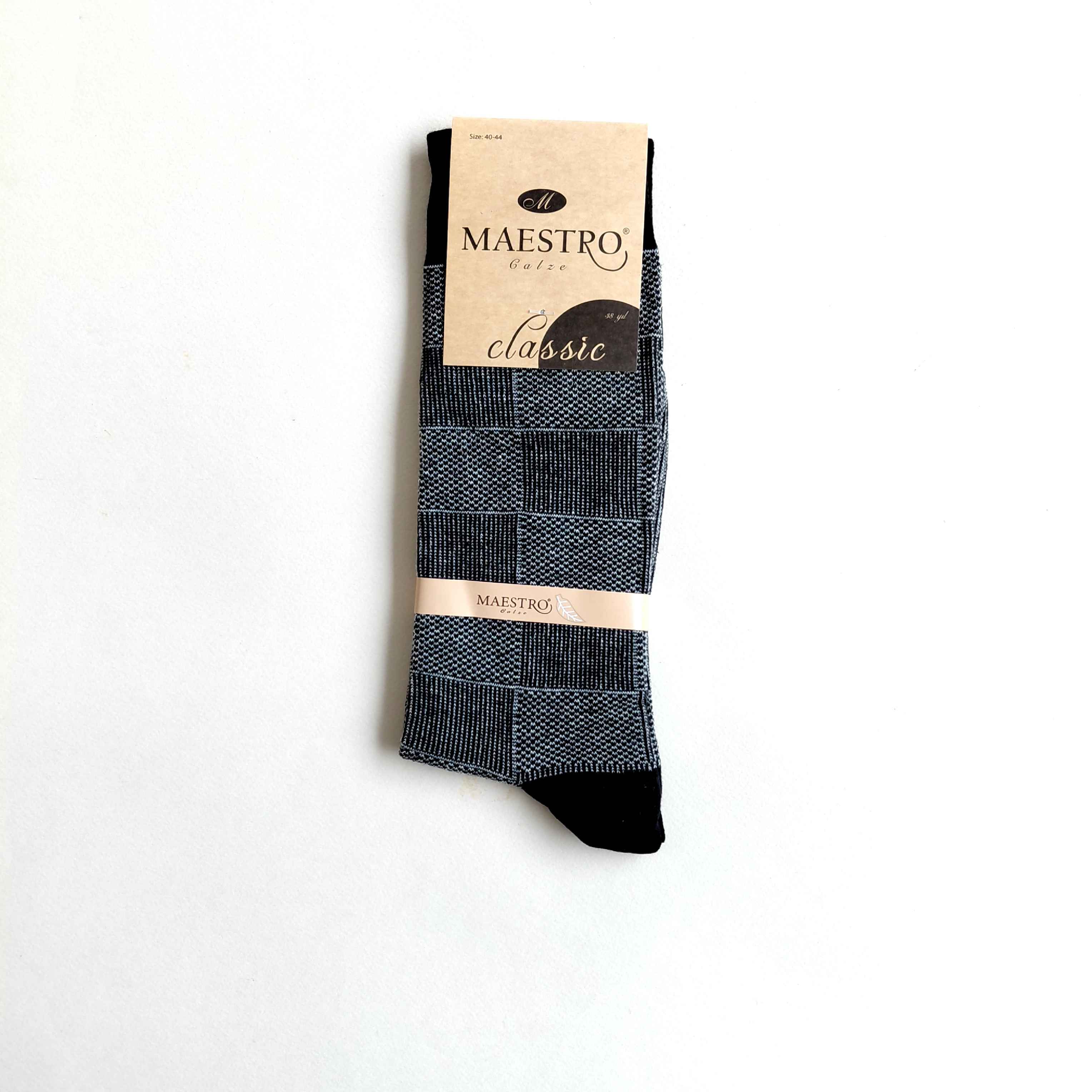 جوراب کلاسیک مردانه تمام طرحدار maestro