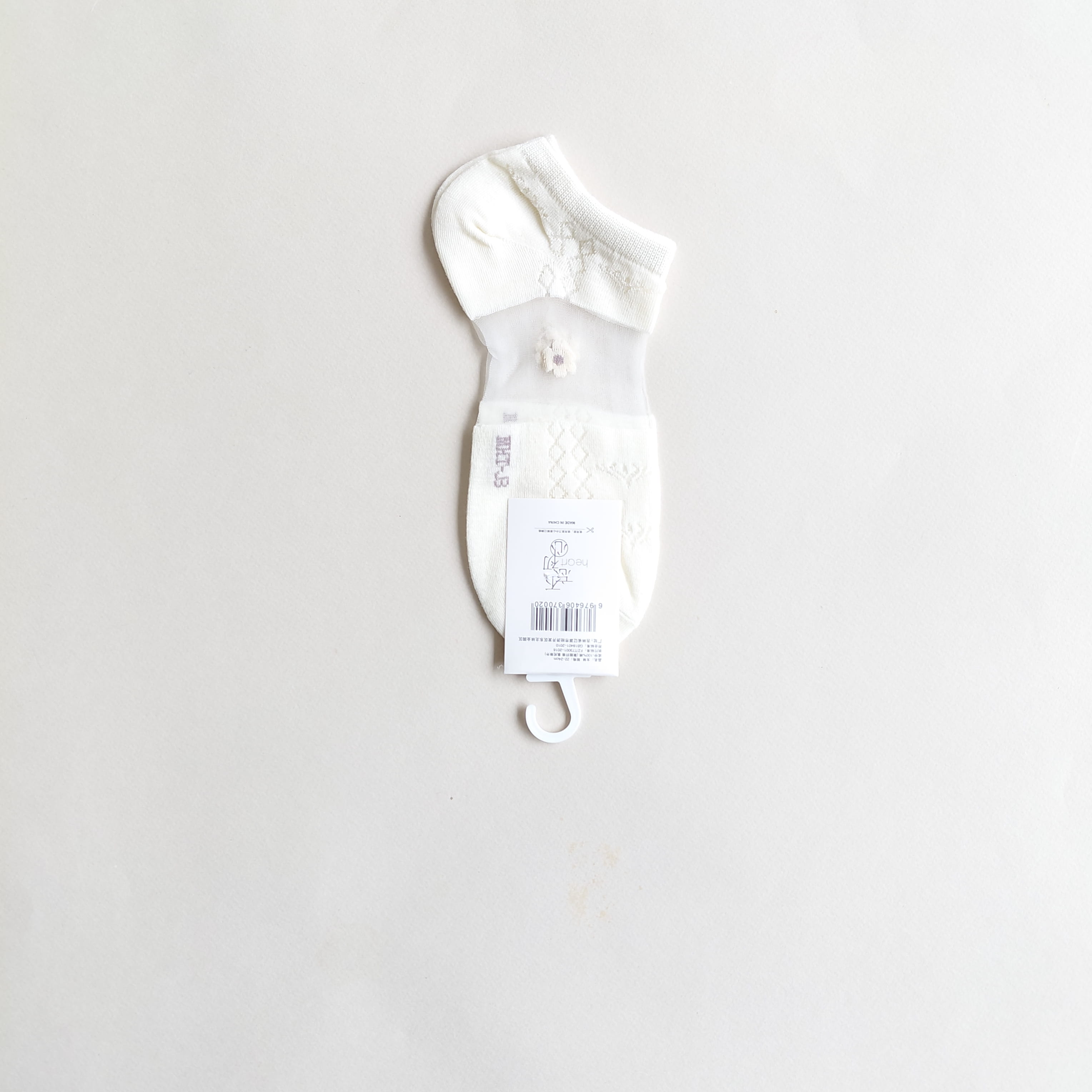 جوراب مچی زنانه ترکیبی توری گلدار سوسنی وارداتی