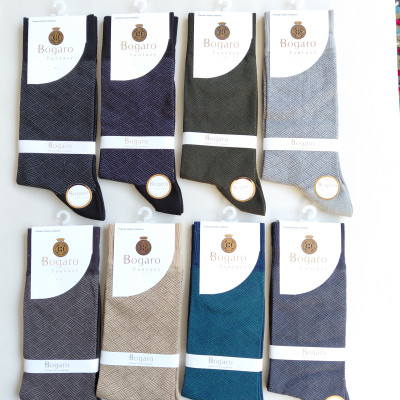 جوراب کلاسیک مردانه طرح حصیری بوگارو