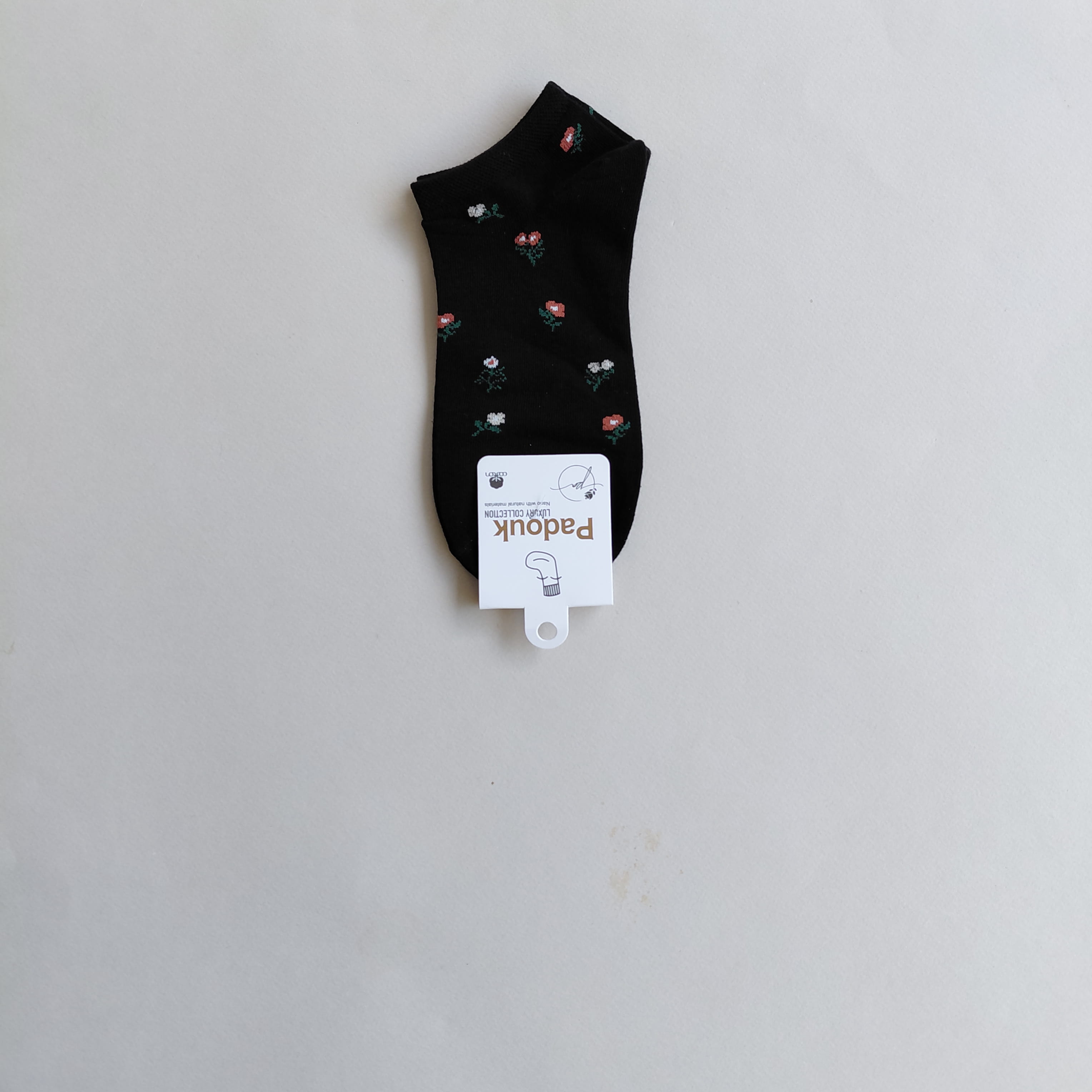 جوراب مچی زنانه مشکی گلریز پادوک - گلرنگ 6