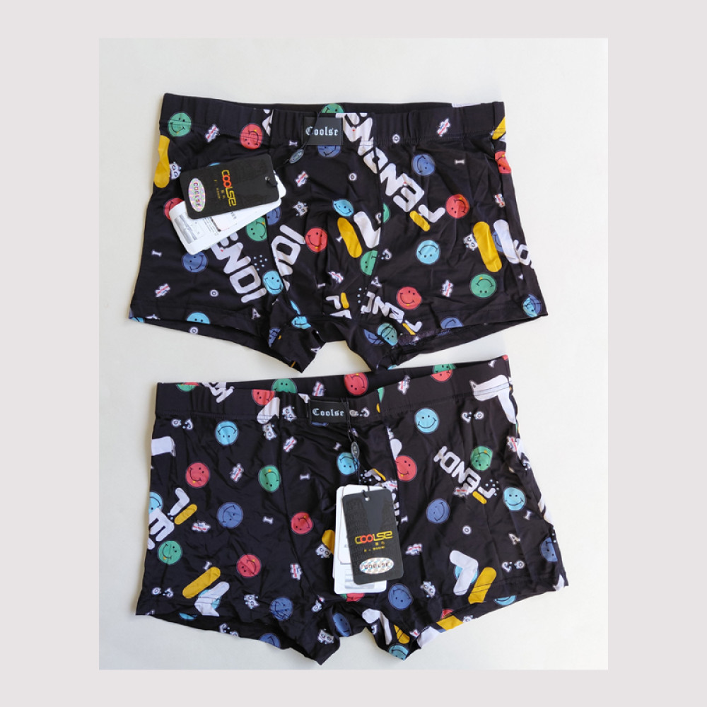 شورت پادار مردانه طرح ایموجی کولسی